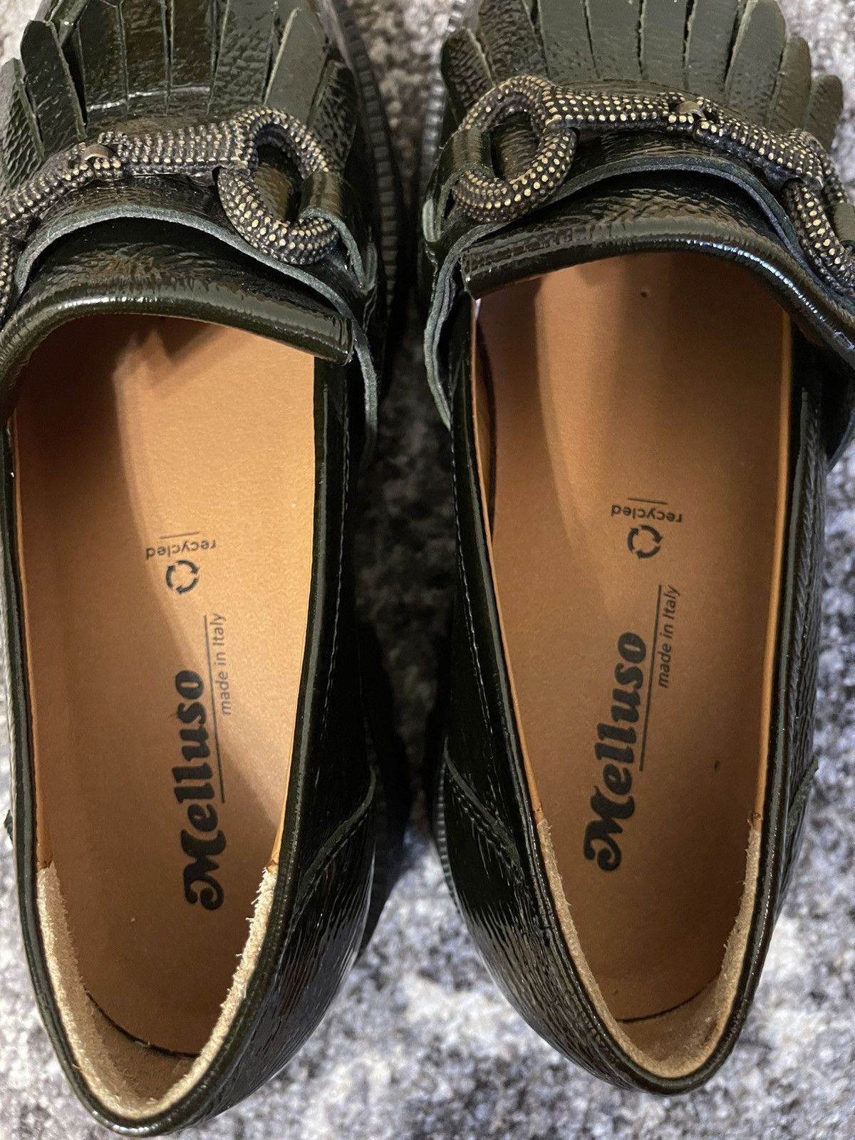Other Melluso Italy Women’s Loafers EU 37.5 Green Patent Leather Size US 7.5 / IT 37.5 - 9 Thumbnail