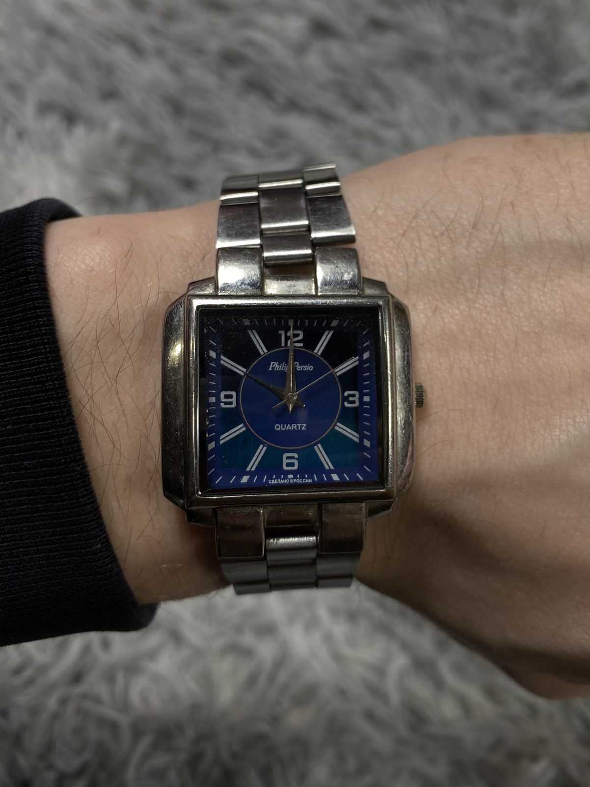 Japanese Brand Philip Persio Blue Dial Quartz Watch - Japanese Brand Size ONE SIZE - 13 Thumbnail