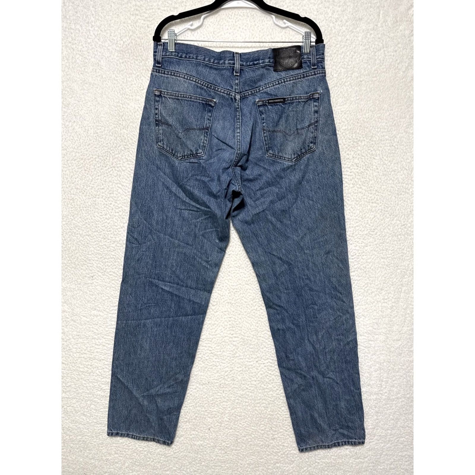 Harley Davidson Harley-Davidson Jeans Men Blue Relaxed Denim 34x34 Size 34 Regular Inseam 34 Size US 34 / EU 50 - 5 Thumbnail