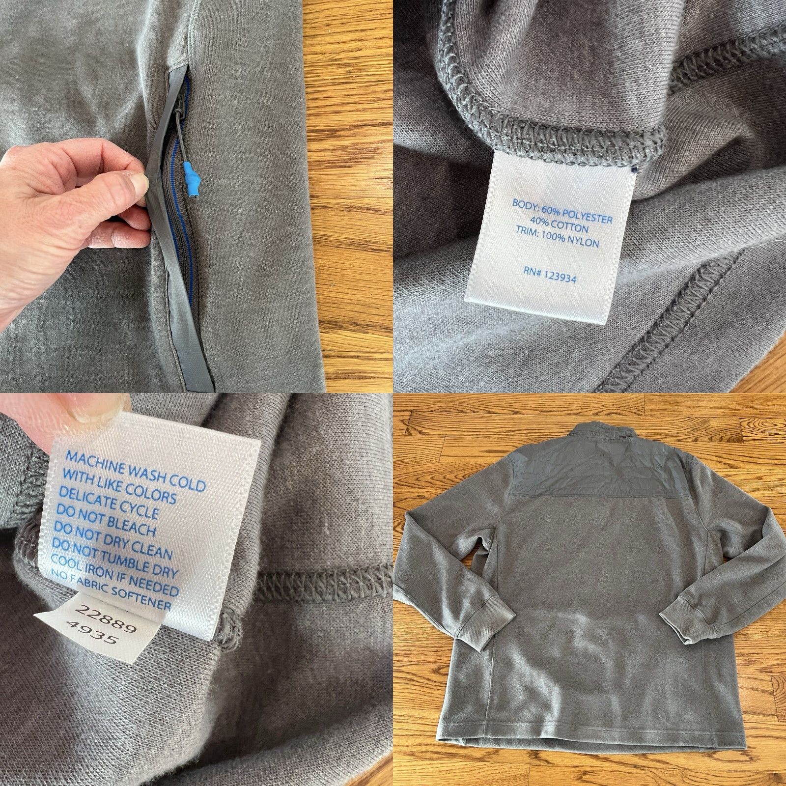 Southern Tide VINTAGE Southern Tide Men’s Jacket Windbreaker 1/4 Zip Quilted Fall Winter Outdoor M Gray Size US M / EU 48-50 / 2 - 8 Thumbnail