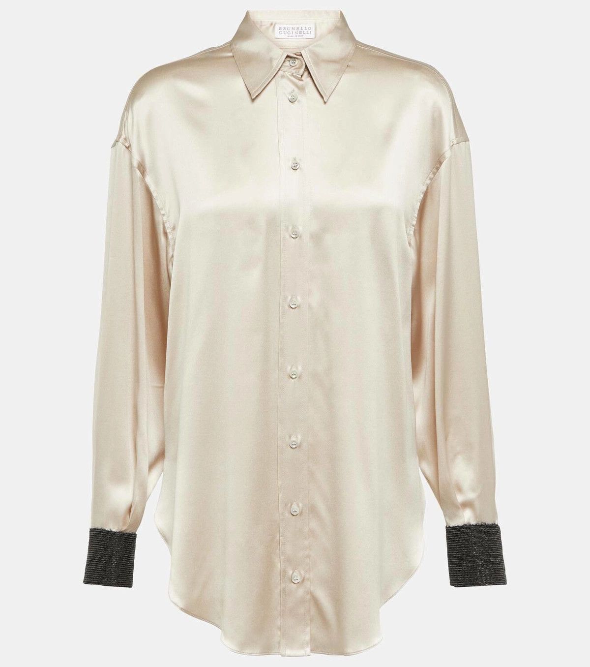 Brunello Cucinelli o1y0725 Shirt in Beige Size XS / US 0-2 / IT 36-38 - 1 Thumbnail