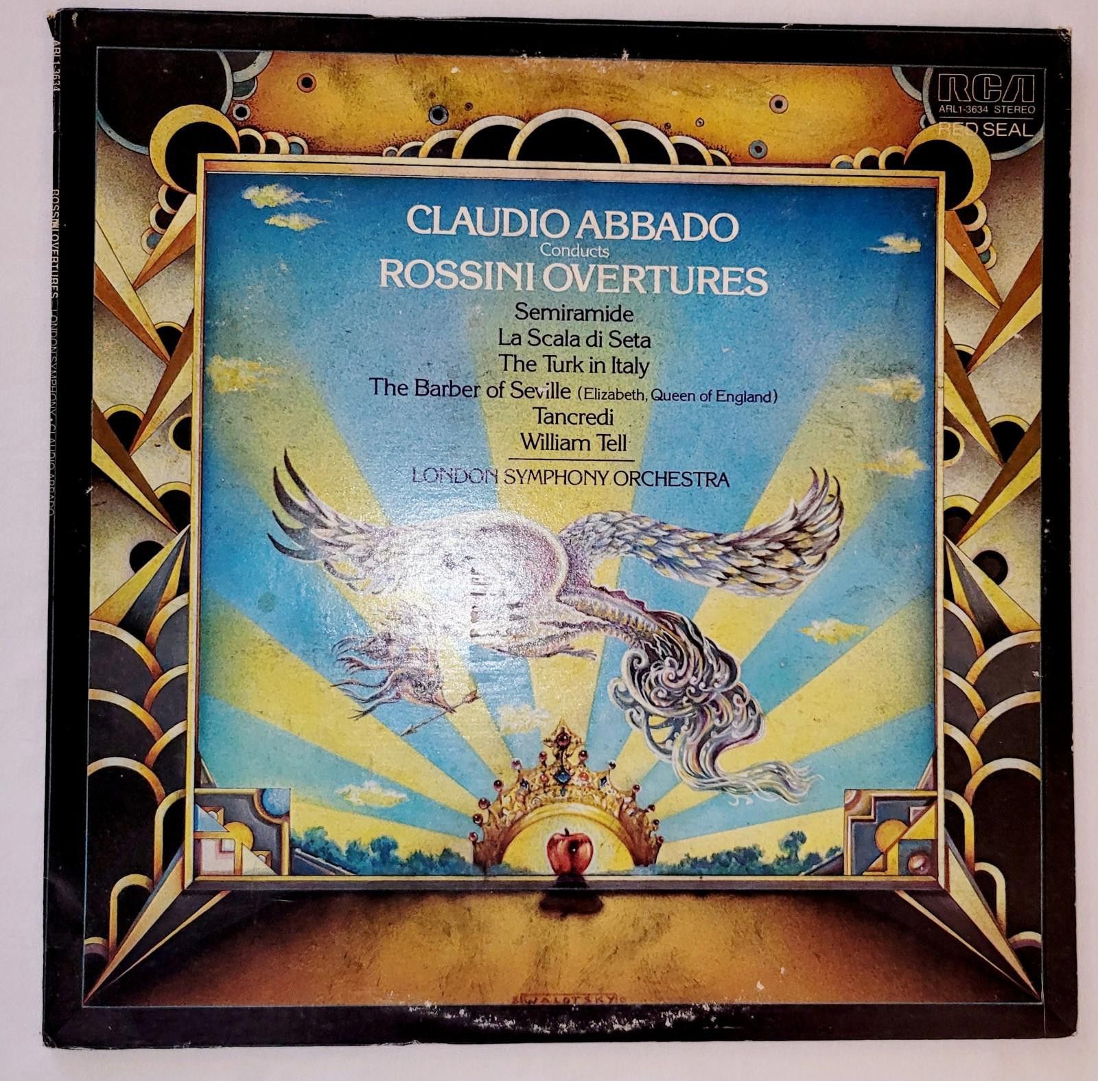 Designer CLAUDIO ABBADO ,ROSSINI OVERTURES RCA RED SEAL 1980 Vinyl LP Size ONE SIZE - 1 Thumbnail