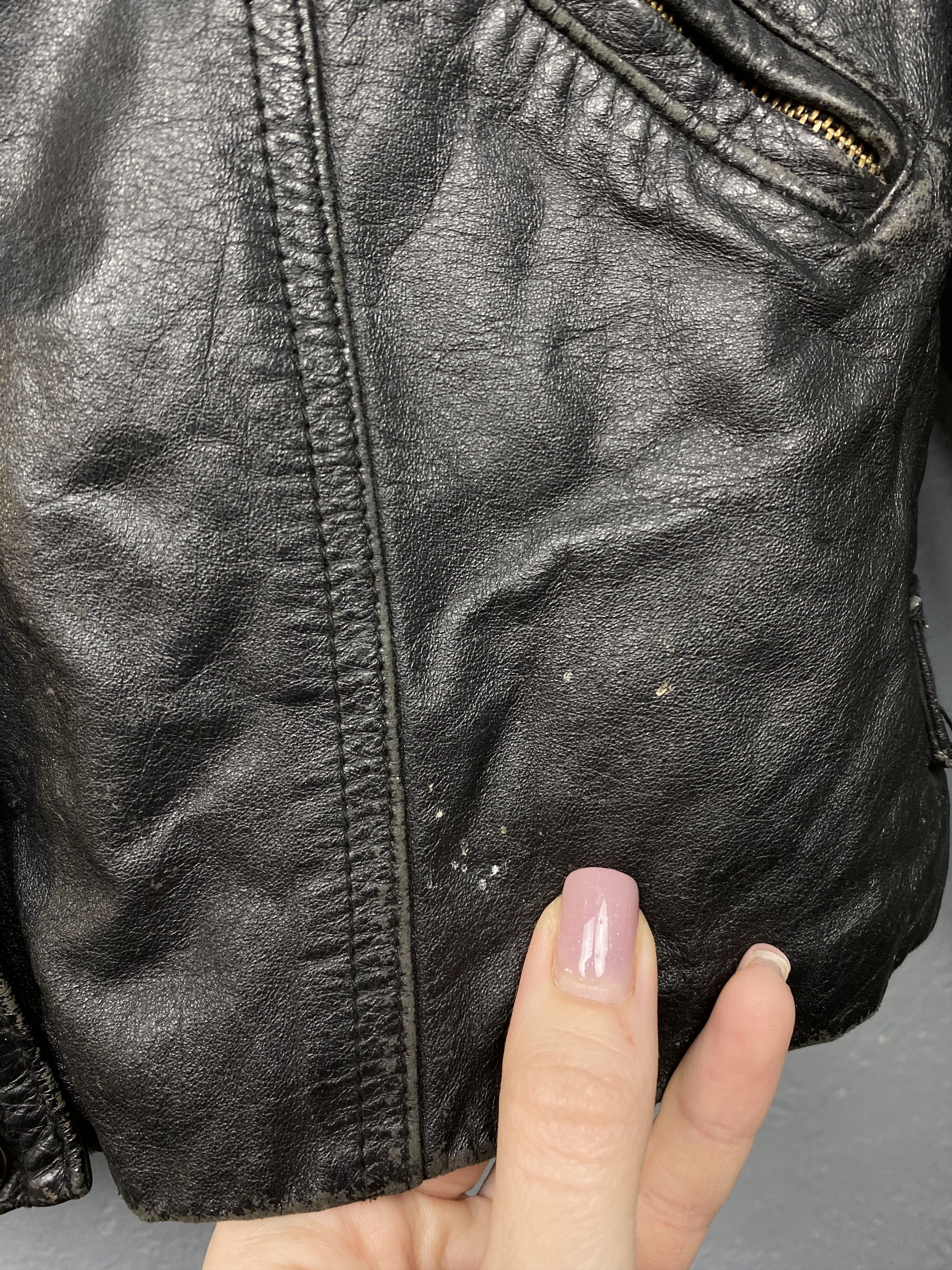 Vintage St Michael Vintage Leather Biker Jacket Size US S / EU 44-46 / 1 - 4 Thumbnail