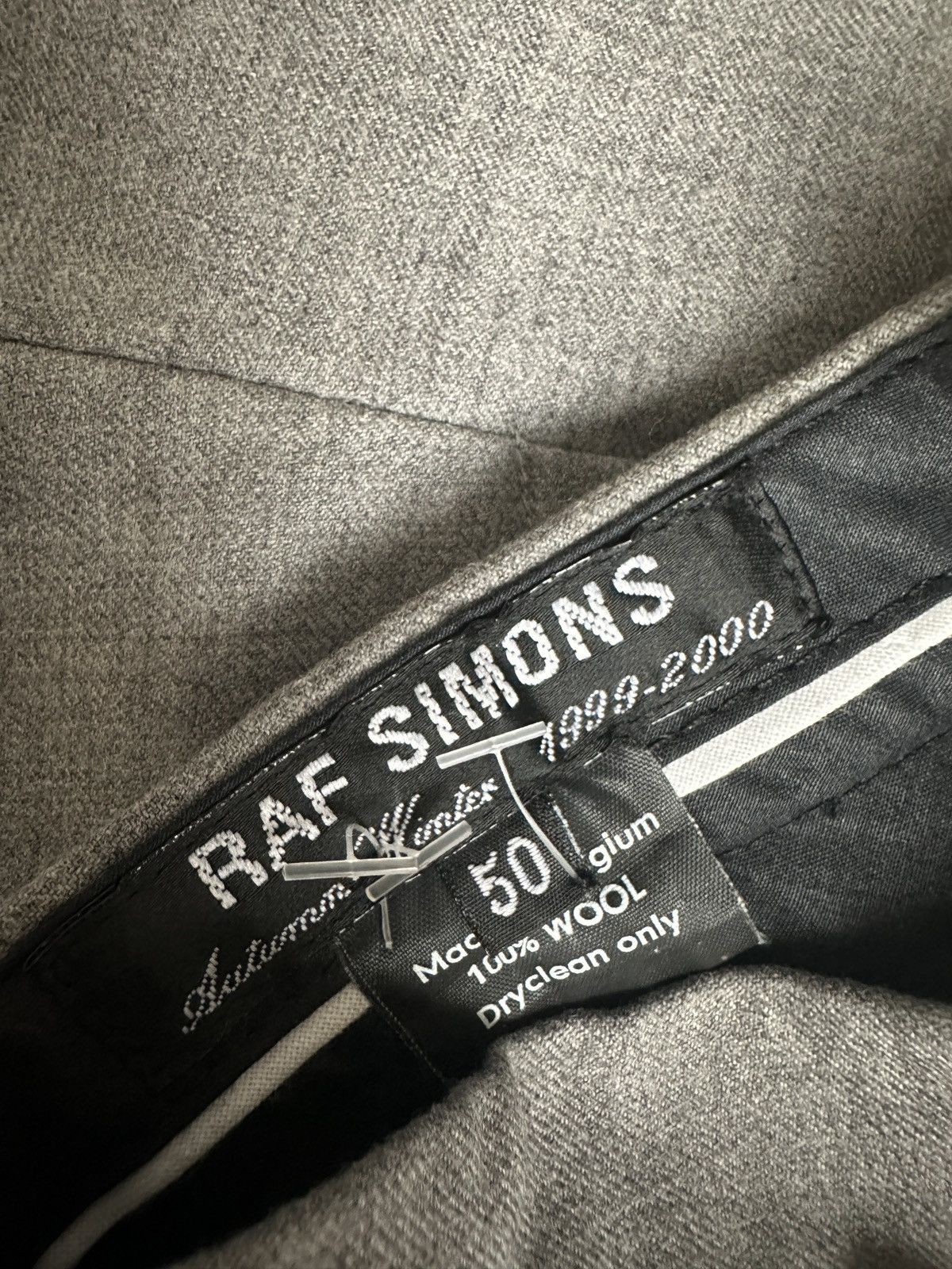 Raf Simons Raf Simons AW1999 NWT Wool straight leg trousers Size US 32 / EU 48 - 10 Thumbnail