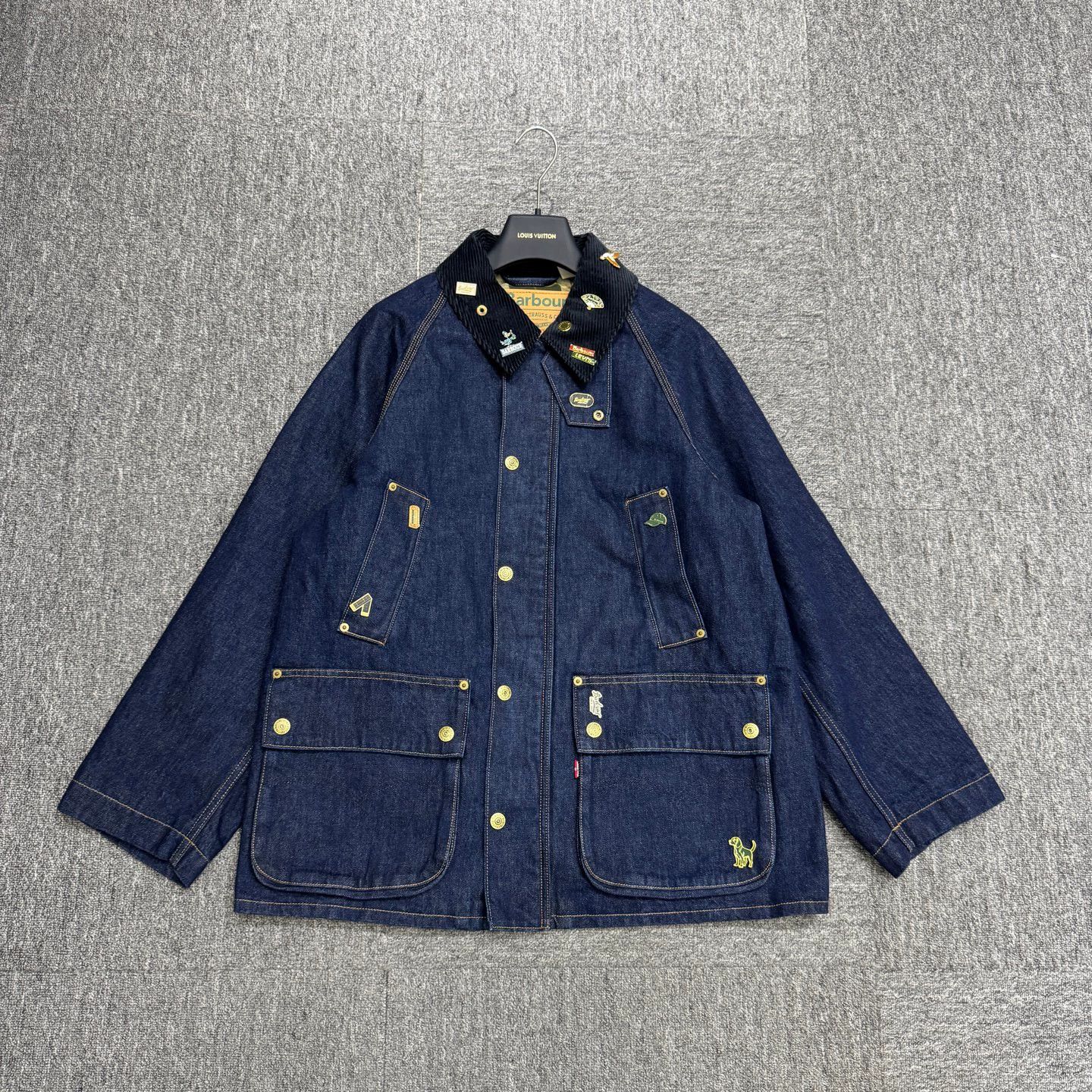 Barbour Barbour × Levi’s Corduroy Collar Denim Jacket Size S Size US S / EU 44-46 / 1 - 1 Thumbnail