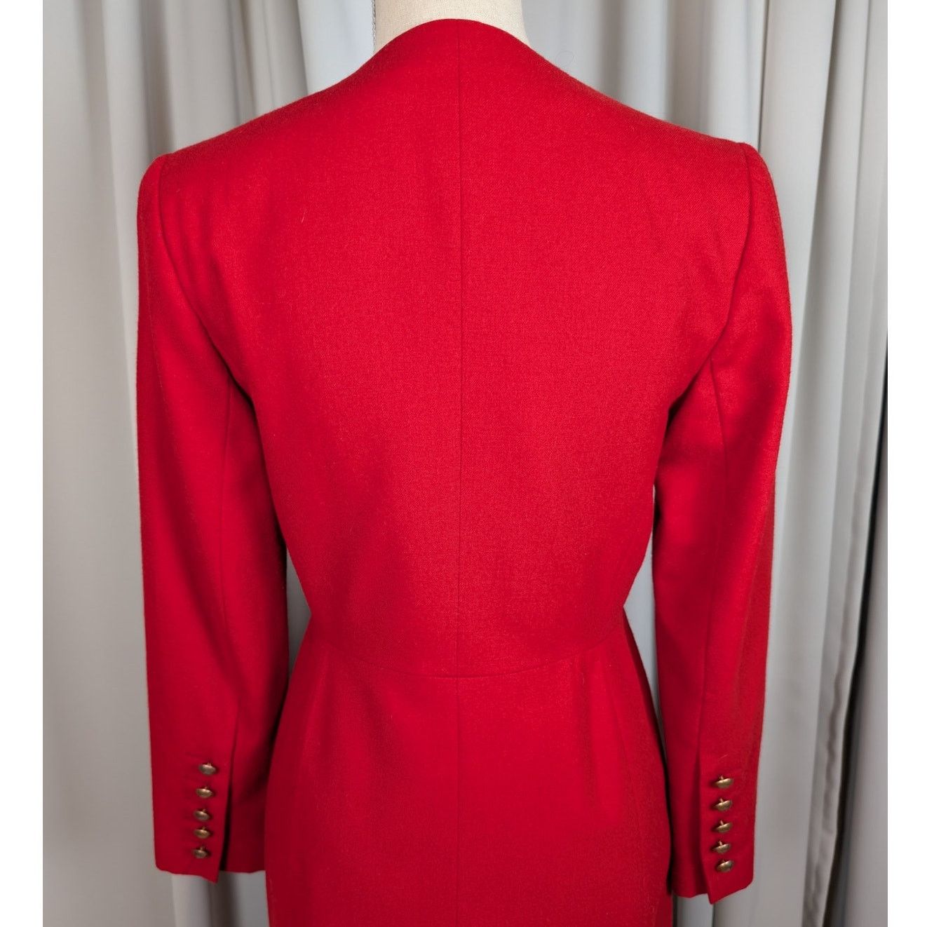 Harve Benard Vintage Harve Bernard by Bernard Holtzman Wool Overcoat Red Size XS / US 0-2 / IT 36-38 - 12 Thumbnail