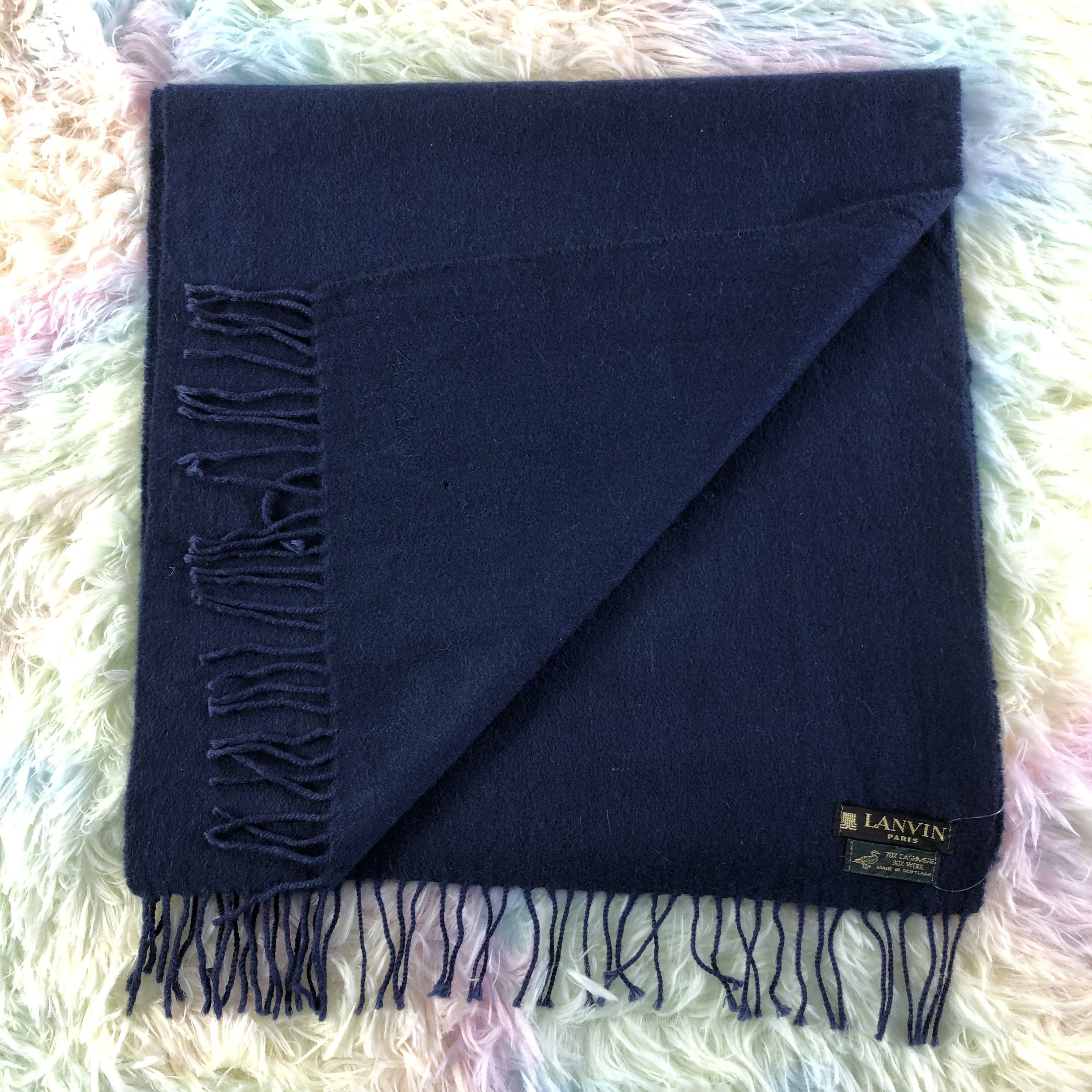 Lanvin × Vintage Lanvin Scarf / Muffler / Neckwear - KM131 Size ONE SIZE - 3 Thumbnail