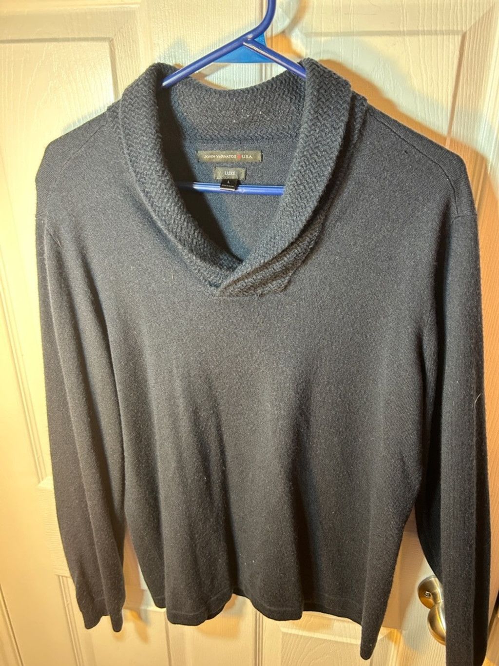 John Varvatos John Varvatos USA Luxe Navy Knit Pullover size L men’s Size US L / EU 52-54 / 3 - 3 Thumbnail