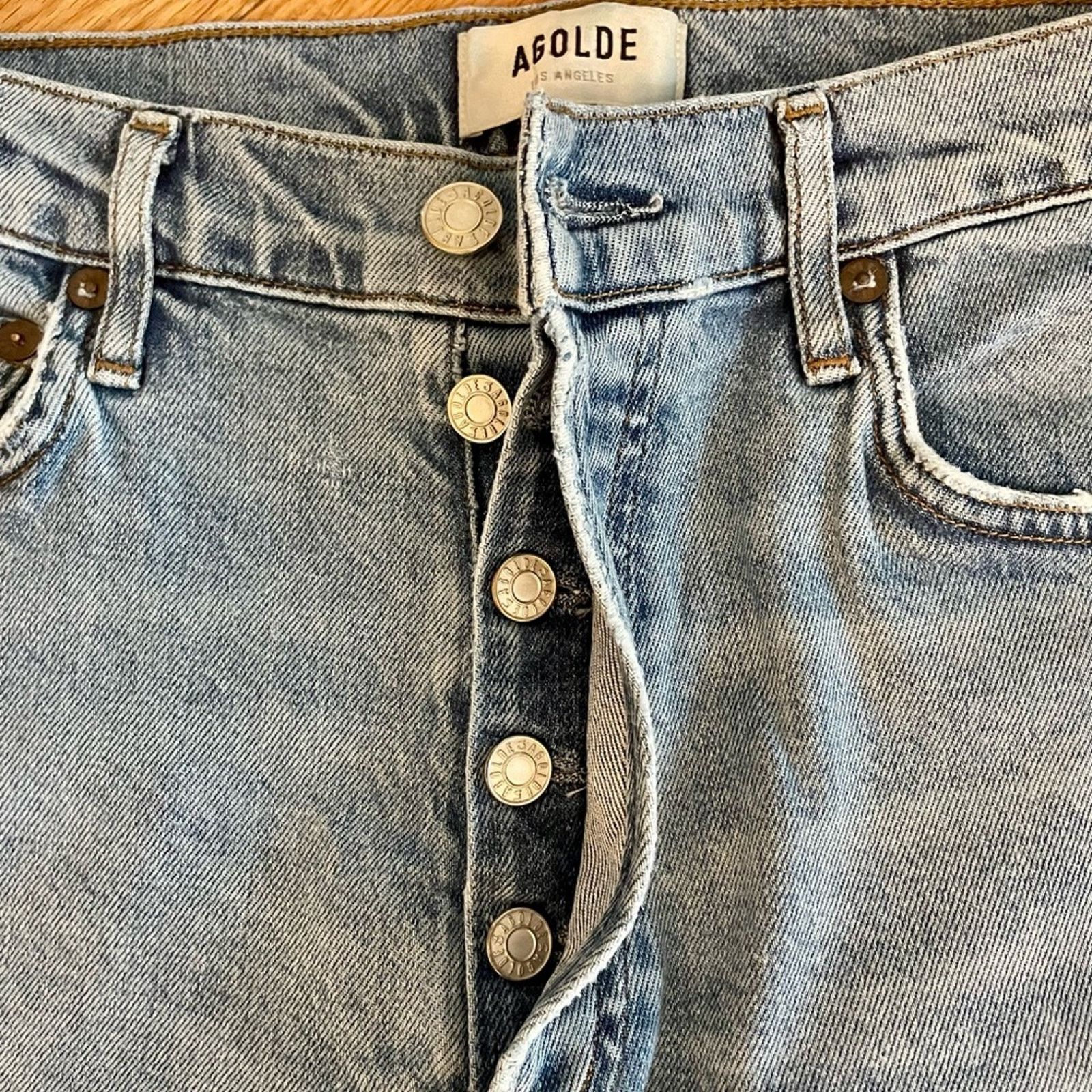 Agolde Agolde Light Blue Denim Jeans Size 27" / US 4 / IT 40 - 3 Thumbnail