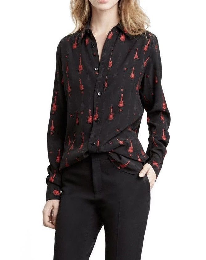 Hedi Slimane Saint Laurent Guitar Shirt Fw15 x Hedi Slimane Size US M / EU 48-50 / 2 - 10 Thumbnail