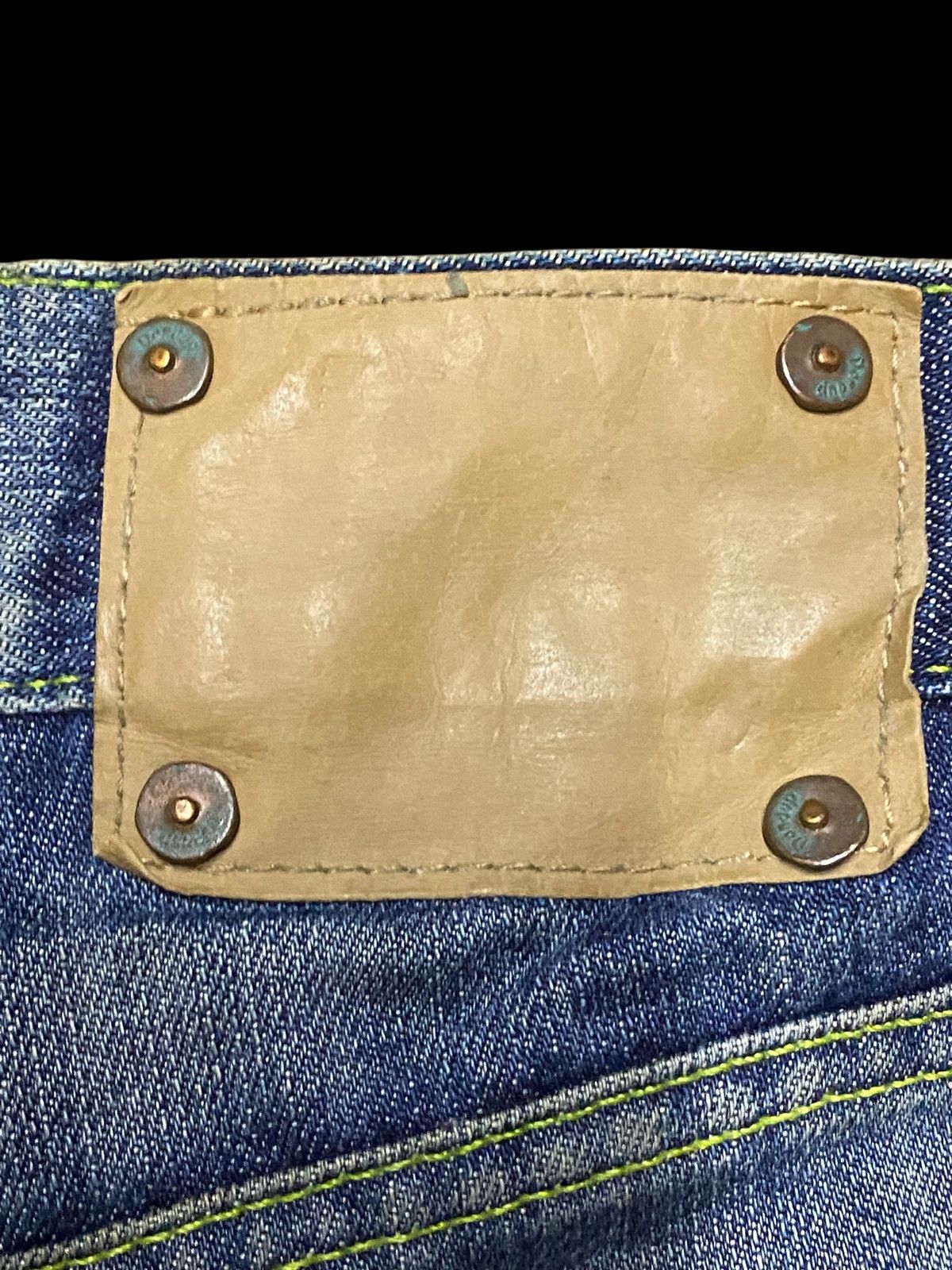 Kapital Dondup Distressed Wide Leg Jeans Vintage Washed Denim Size US 34 / EU 50 - 16 Thumbnail