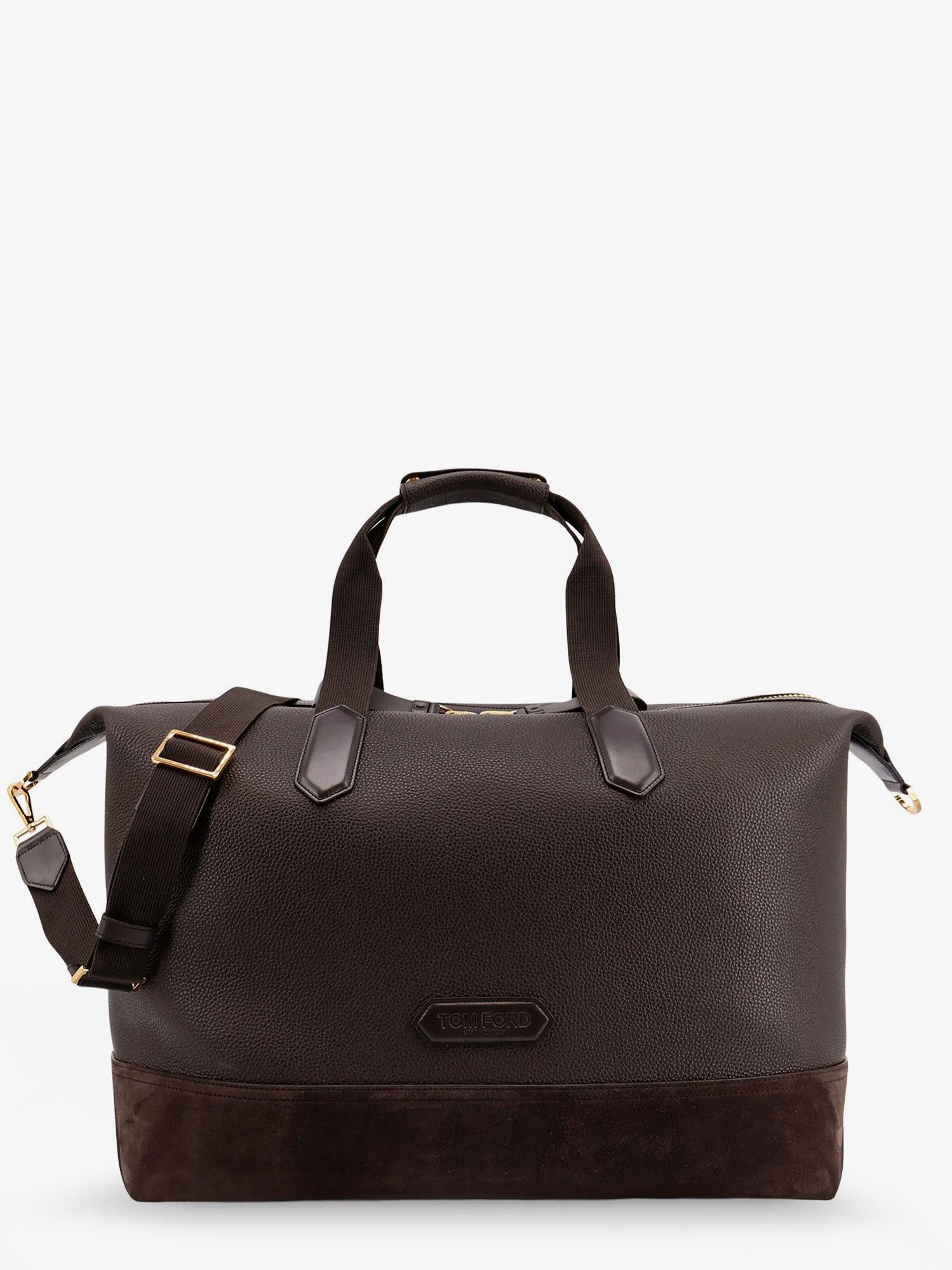 Tom Ford Leather Travel Bag With Suede Inserts Size ONE SIZE - 1 Thumbnail