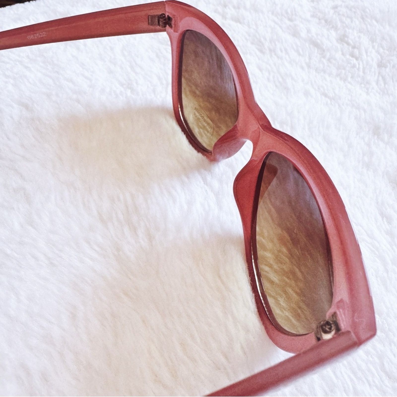 Other Mina Burgundy Brown Chic Sunglasses Size ONE SIZE - 8 Thumbnail