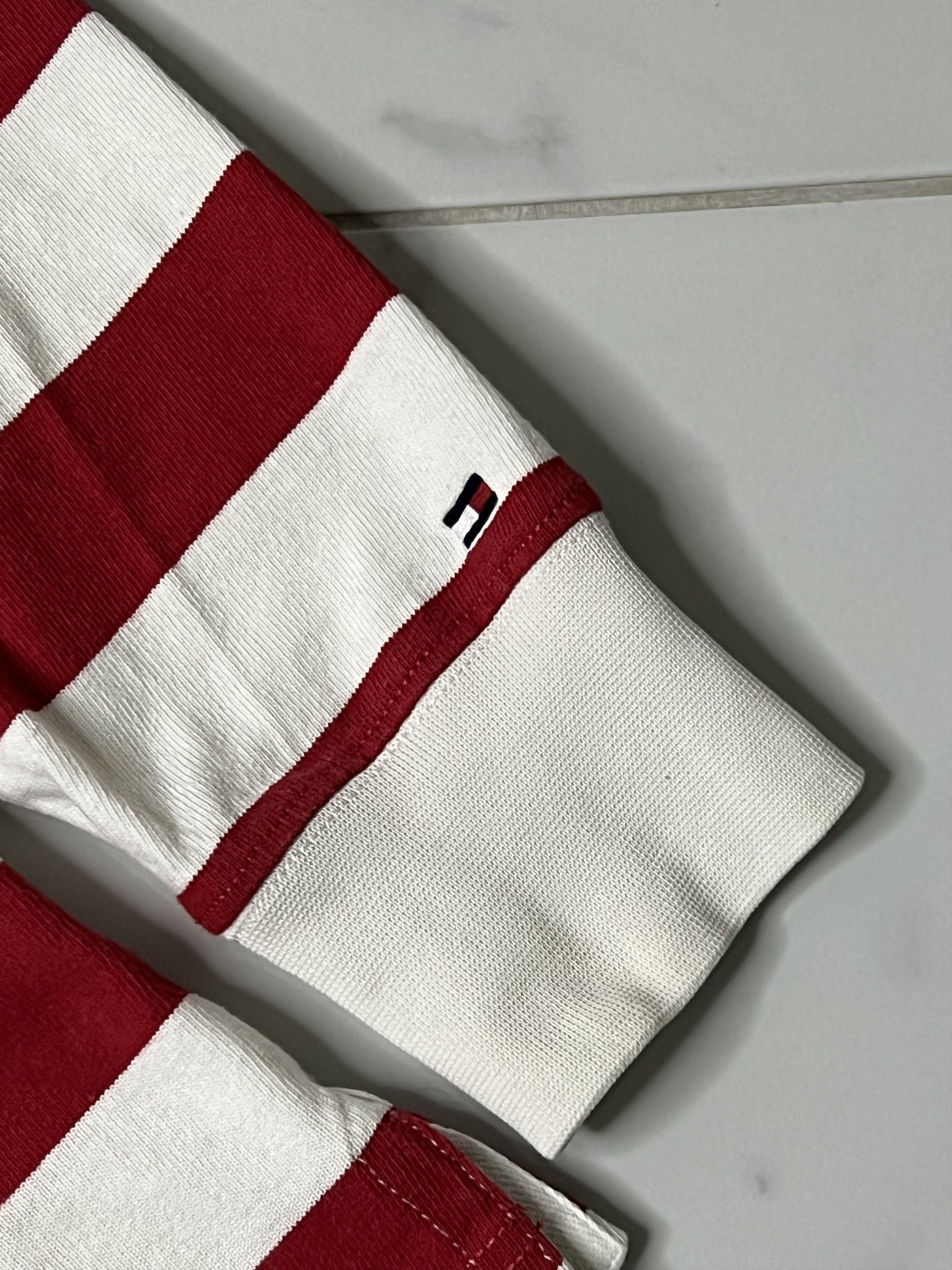 Tommy Hilfiger × Vintage Vintage Tommy Hilfiger stripped rugby longsleeve men’s Size US S / EU 44-46 / 1 - 4 Thumbnail