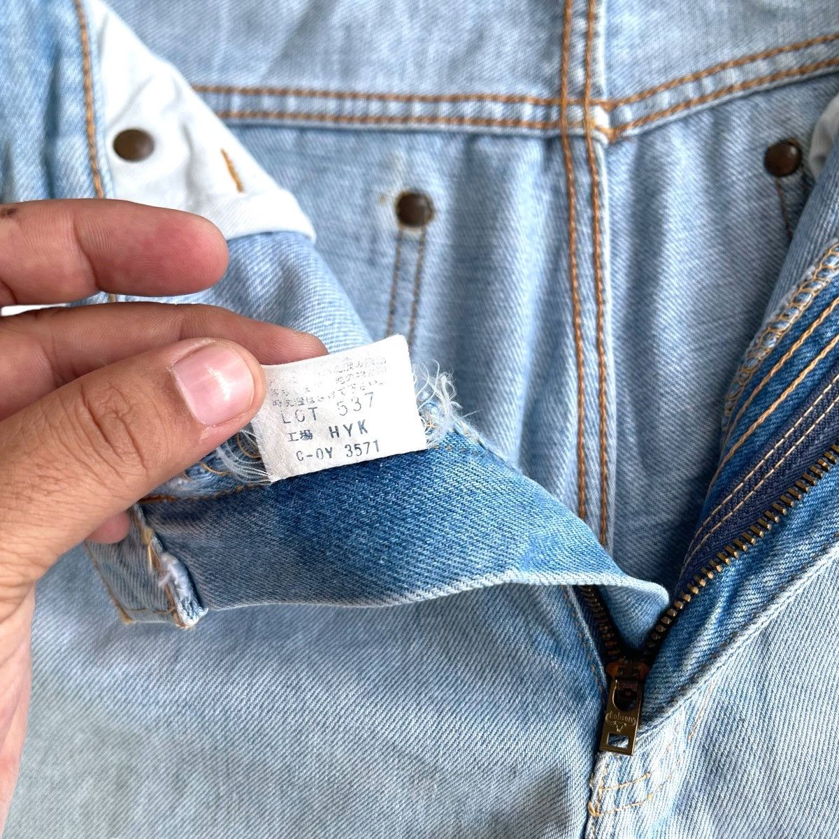 Jean 🔥 Bobson Light Blue Distressed Rusty Denim W29 🔥 Size US 29 - 12 Thumbnail