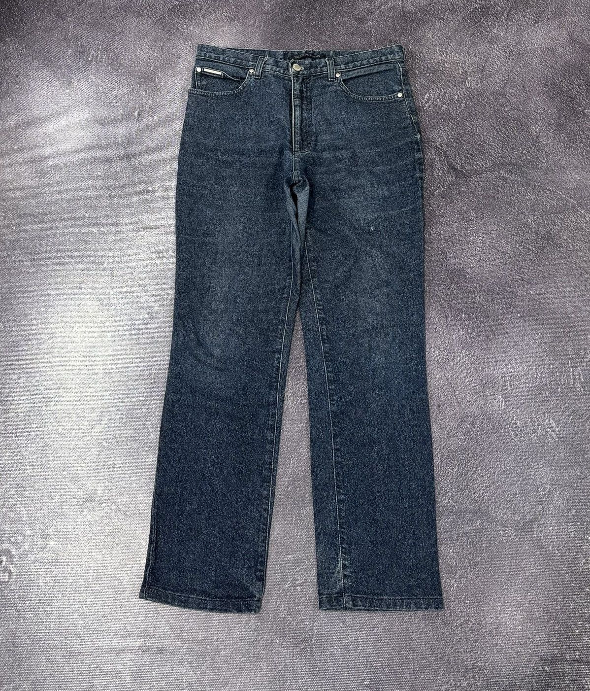 Valentino Vintage Valentino Women’s Blue Straight Fit Luxury Jeans Size 32" / US 10 / IT 46 - 2 Thumbnail