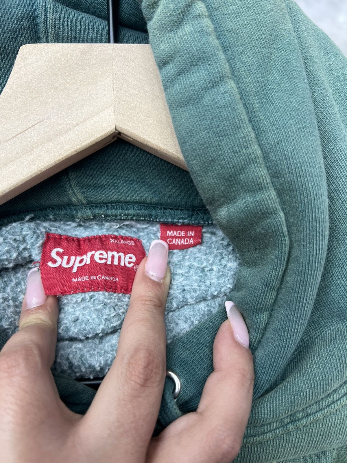 Supreme Supreme Green Hoodie Size US XXL / EU 58 / 5 - 8 Thumbnail