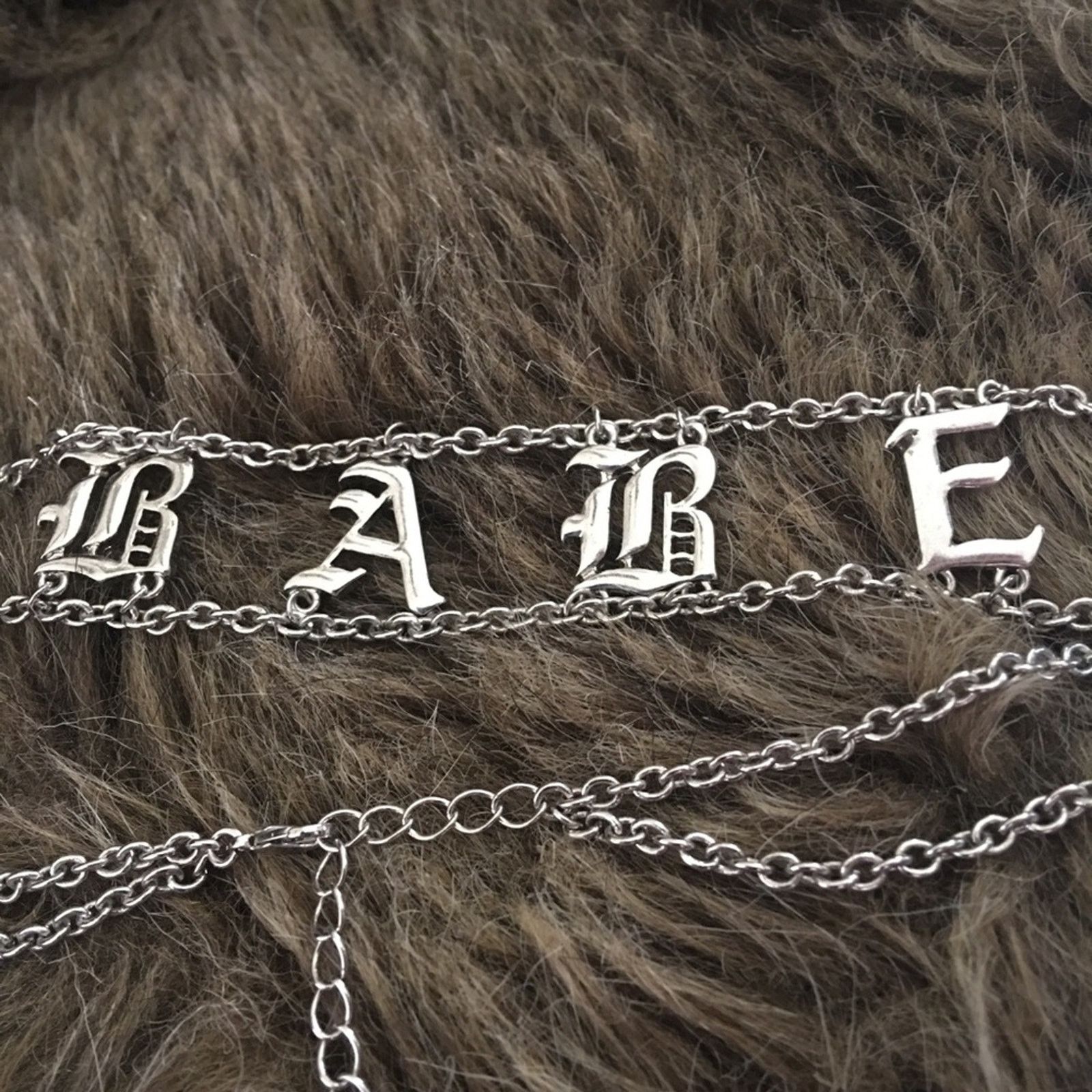 Jewelry Silver tone “BABE” chain link choker necklace Size ONE SIZE - 6 Thumbnail