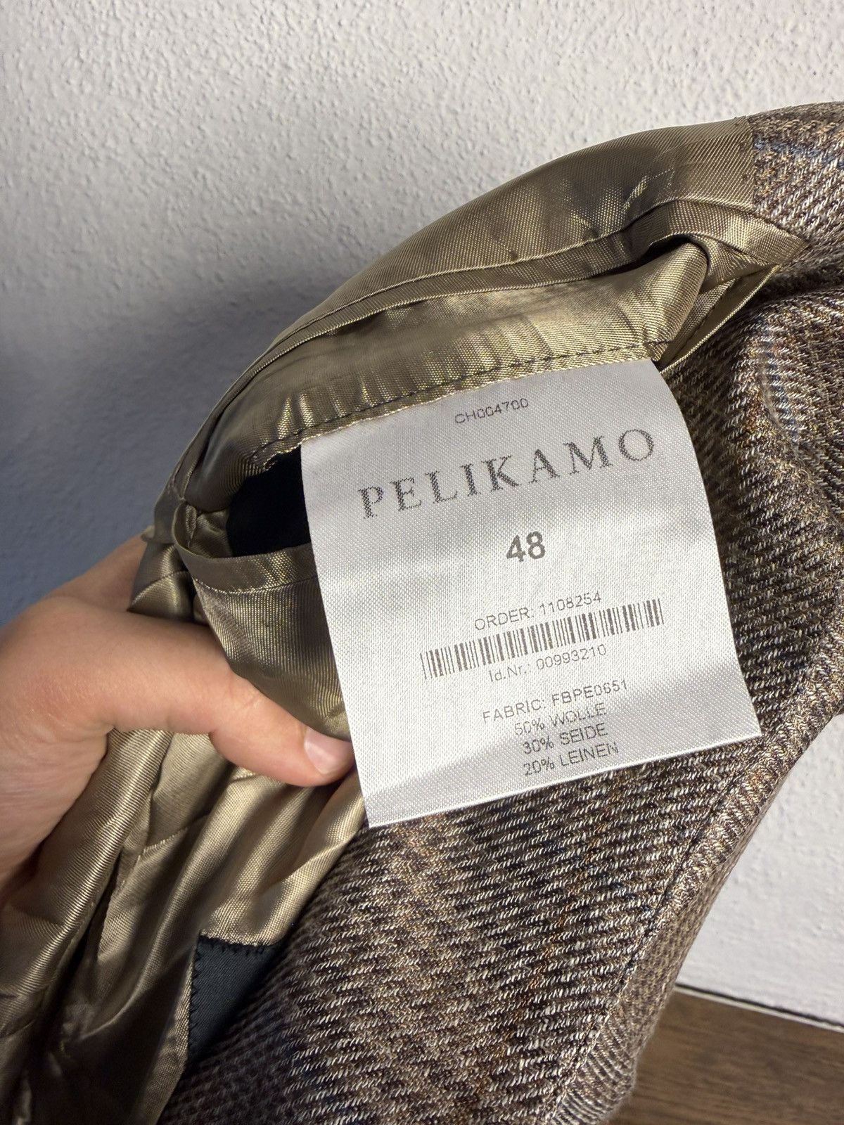 Other Pelikamo Zürich Glen Wool Silk Linen Blazer Size 48 Size 48R - 5 Thumbnail