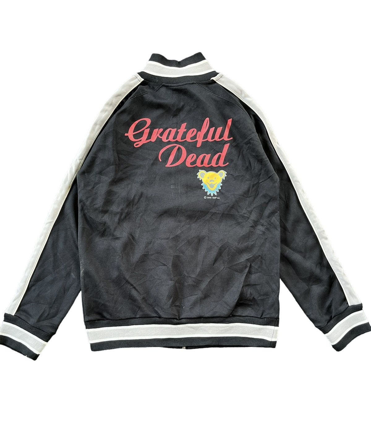 image of Band Tees x Grateful Dead The Greatful Death 2005 Tracktop Zipper Sweter Big Logo in Black (Size Me