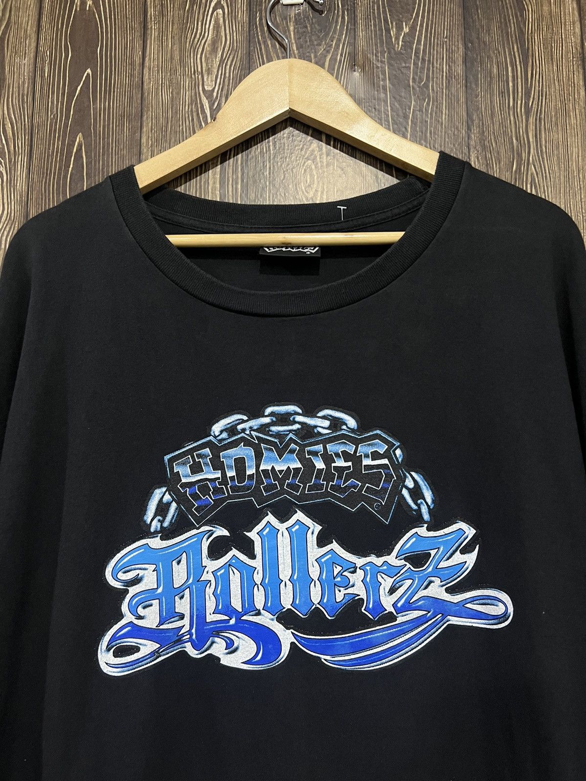 Rap Tees × Vintage Vintage 90s Homies Rollerz Gangsta R&B Tshirt Size US XXL / EU 58 / 5 - 6 Thumbnail