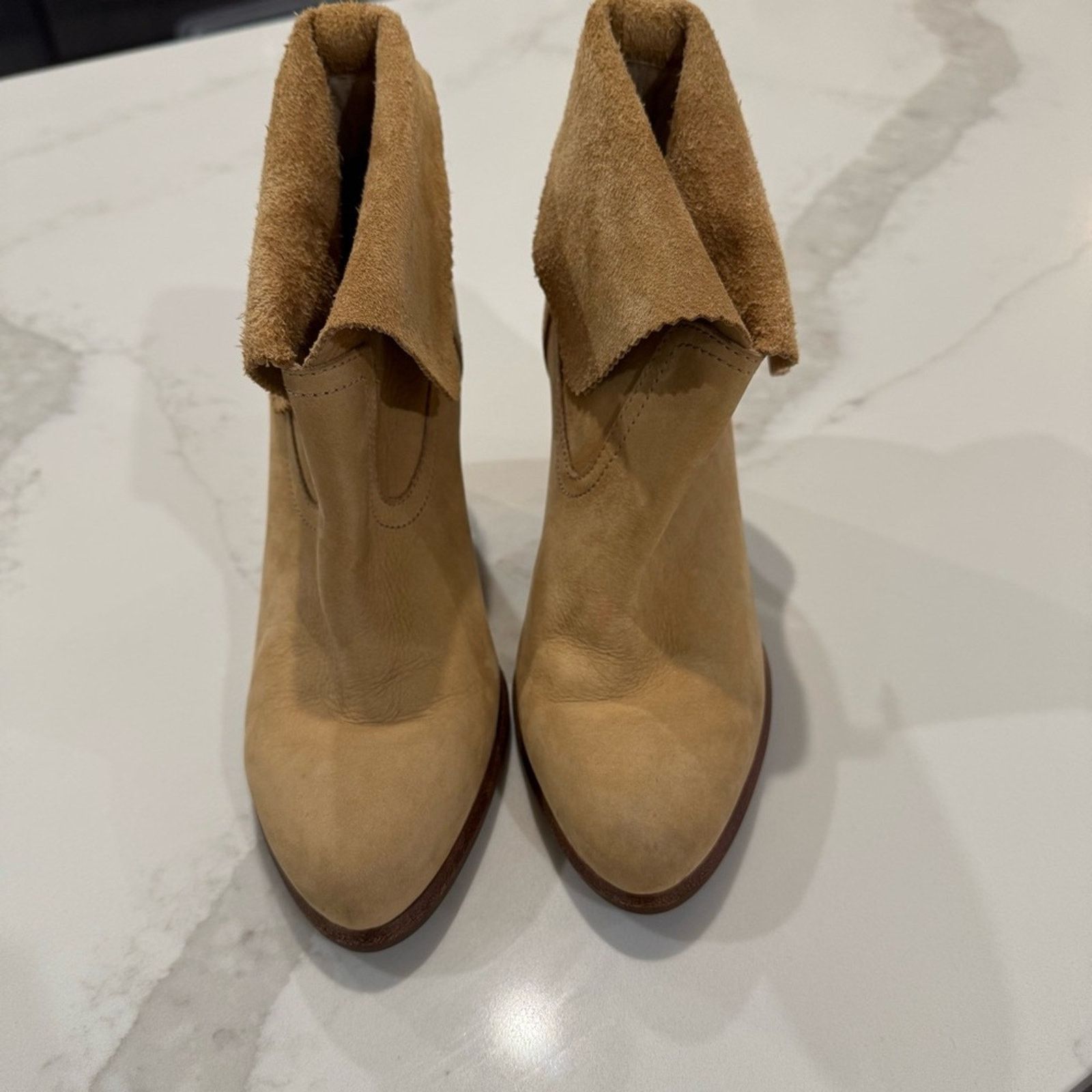 Ugg UGG Thames Suede Leather Fold Down Heel Ankle Booties Women7 Size US 7 / IT 37 - 3 Thumbnail