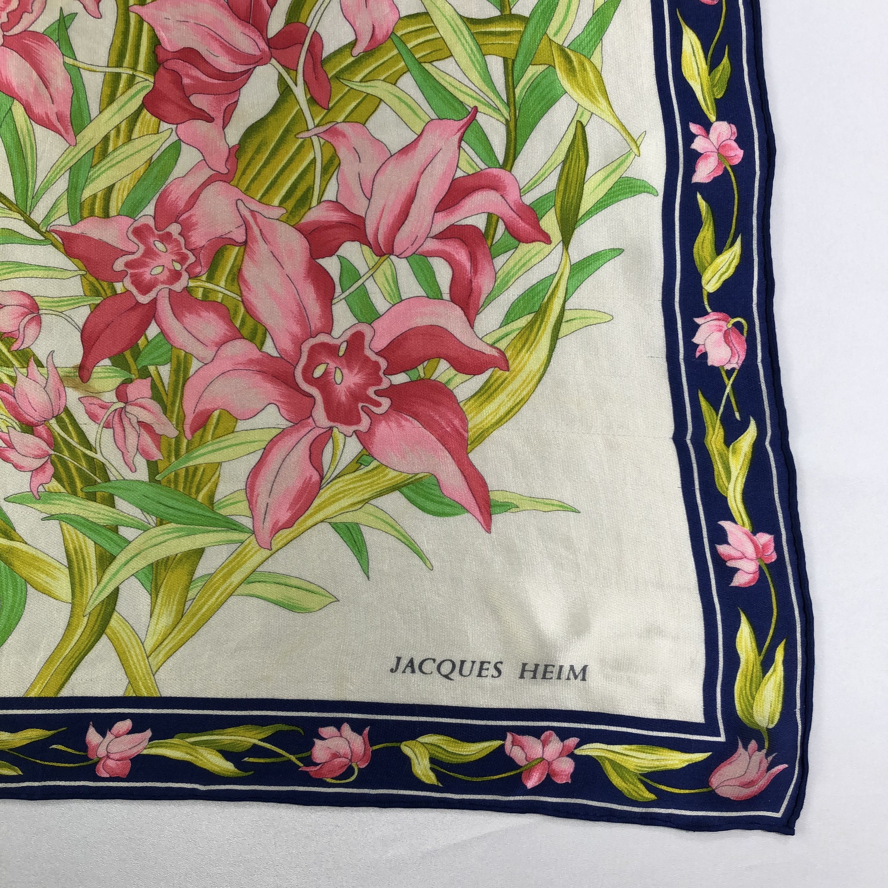 Vintage Vintage Jacques Heim Silk Scarf Size ONE SIZE - 4 Thumbnail