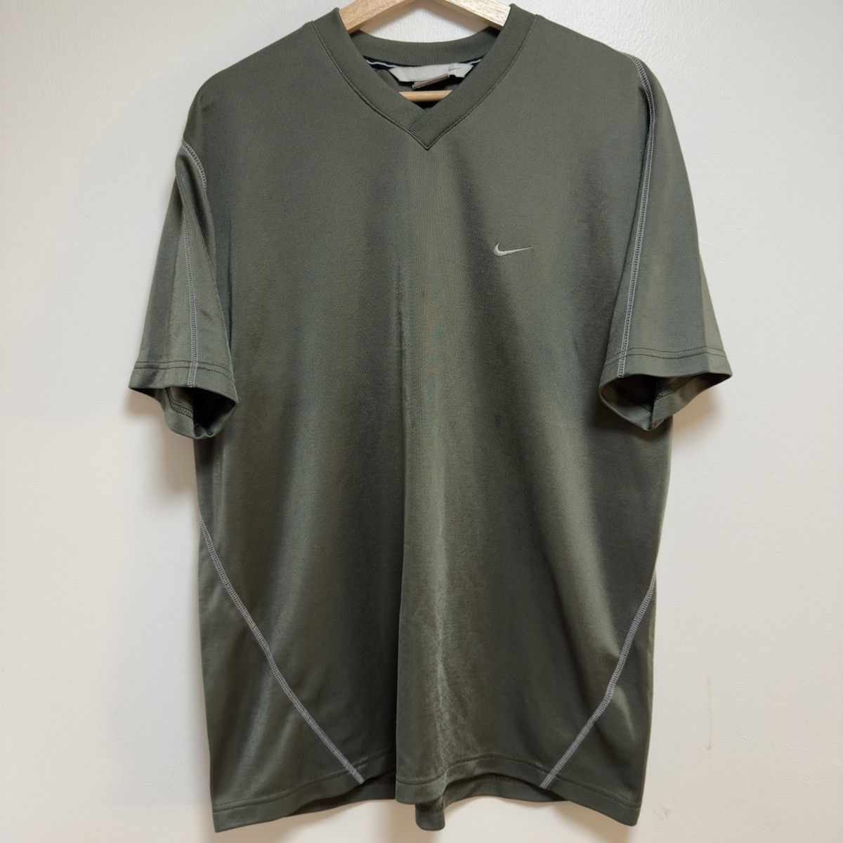 Nike Vintage Y2K Nike Olive Green Practice Soccer Jersey Kit Size US L / EU 52-54 / 3 - 1 Thumbnail