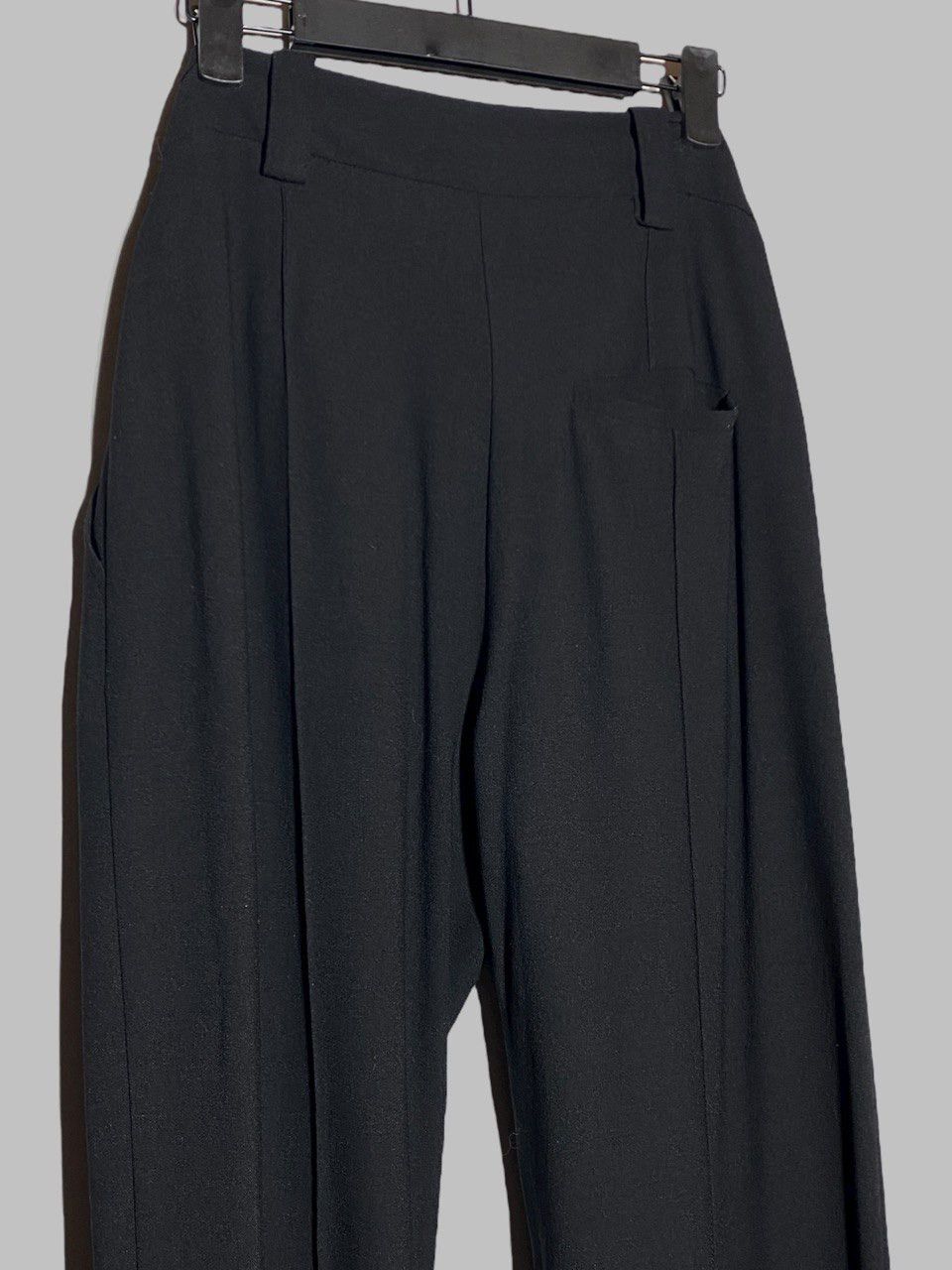 Annette Gortz Annette Gortz Black Straight Pleated Pants Size 26" / US 2 / IT 38 - 13 Thumbnail