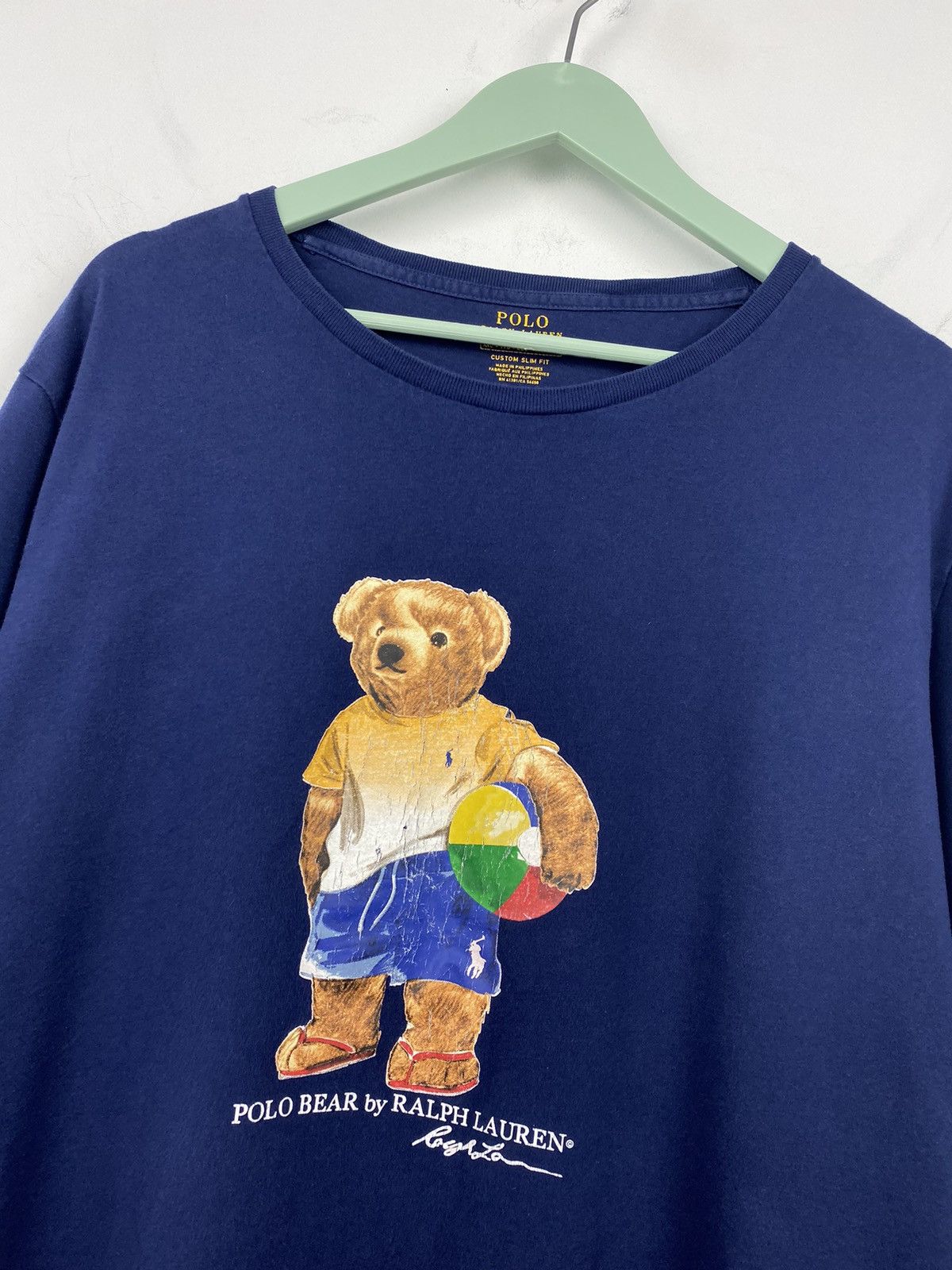Ralph Lauren Polo Bear Ralph Lauren T Shirt Big Logo Y2K Tee Size US XXL / EU 58 / 5 - 2 Thumbnail