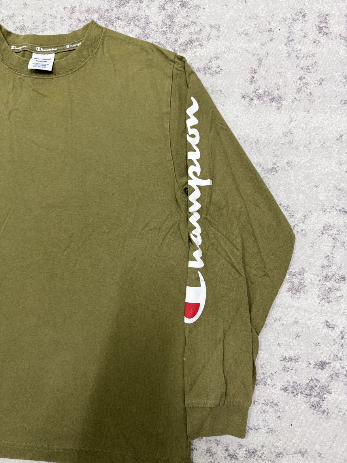 Champion Champion Spellout Logo Longsleeve Tshirt Size US S / EU 44-46 / 1 - 12 Thumbnail