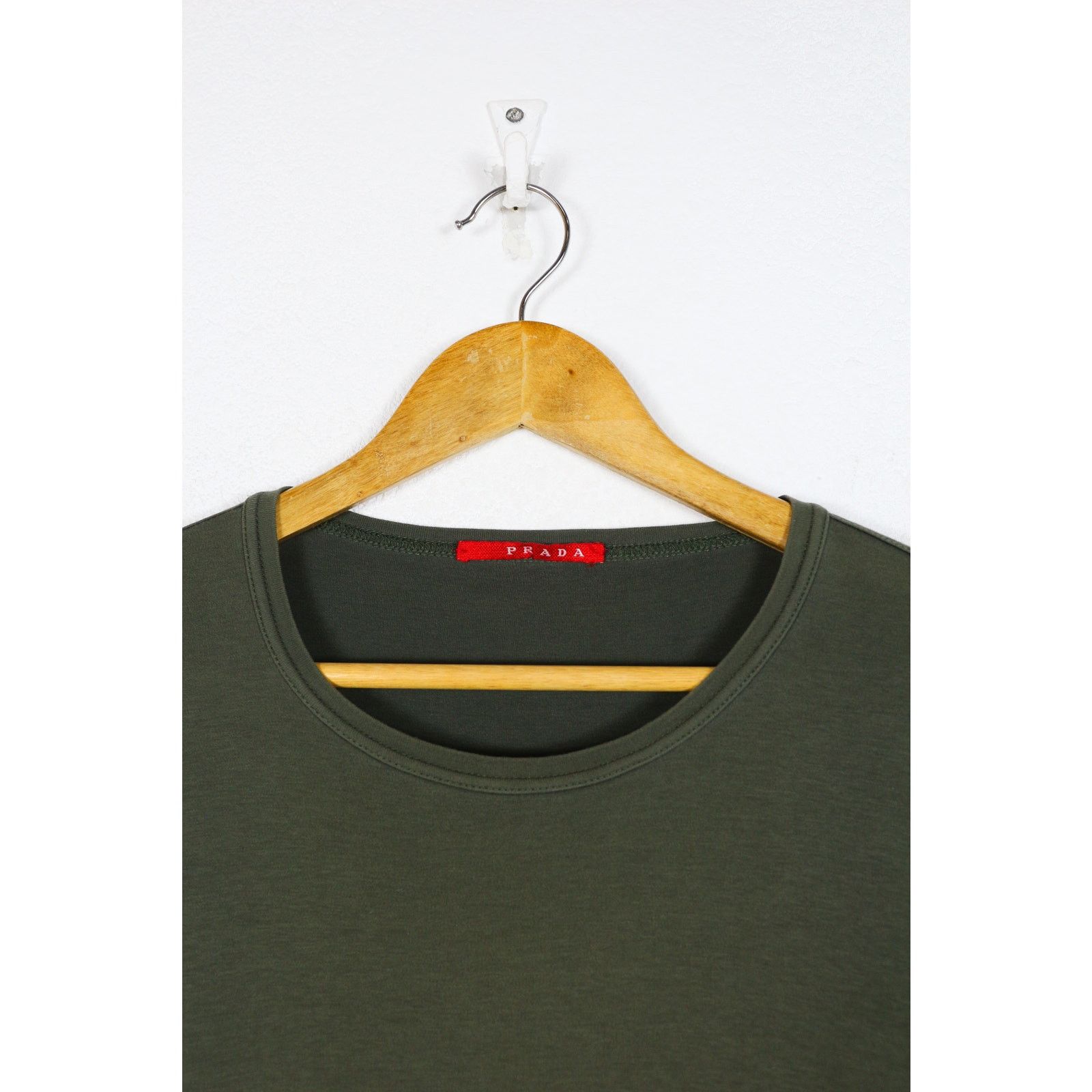 Prada Prada Logo Rubber Tab Military Tee T-shirt Avant Garde Size US XL / EU 56 / 4 - 2 Thumbnail