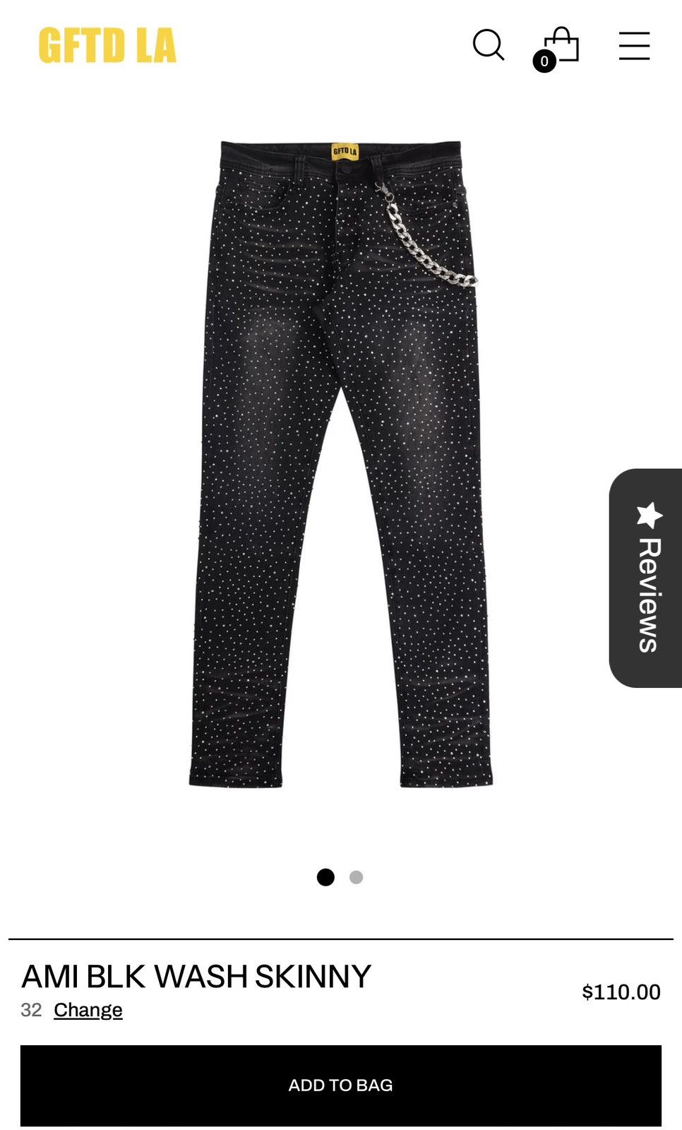 Other AMI BLK WASH SKINNY Size US 32 / EU 48 - 3 Thumbnail