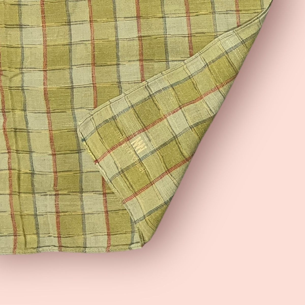 Designer × Issey Miyake × Japanese Brand VINTAGE ISSEY MIYAKE PLAID HANDKERCHIEF JAPAN Size ONE SIZE - 6 Thumbnail