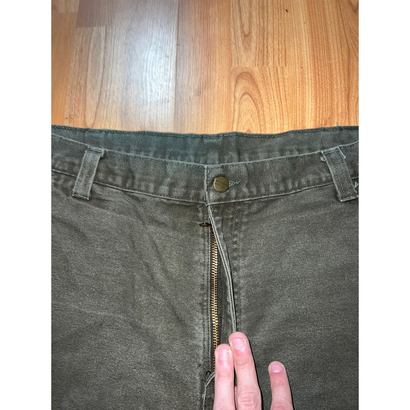 Carhartt Carhartt Carpenter Work Pants Green Olive Workwear 40x34 40 Size US 40 / EU 56 - 4 Thumbnail
