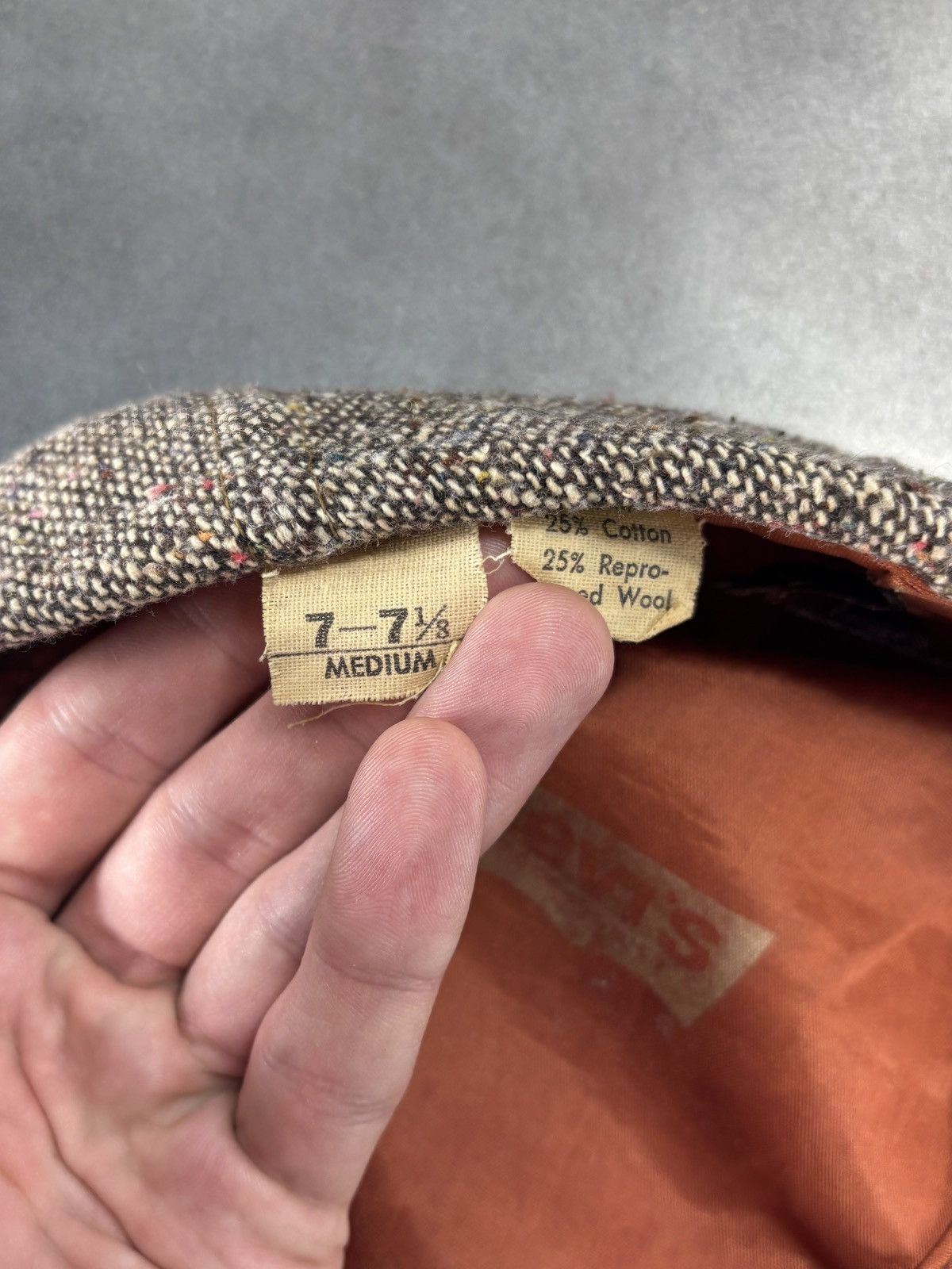 Levi's True Vintage Levi's Newsboy Cap Flatcap Wool Snap Hat Size ONE SIZE - 7 Thumbnail