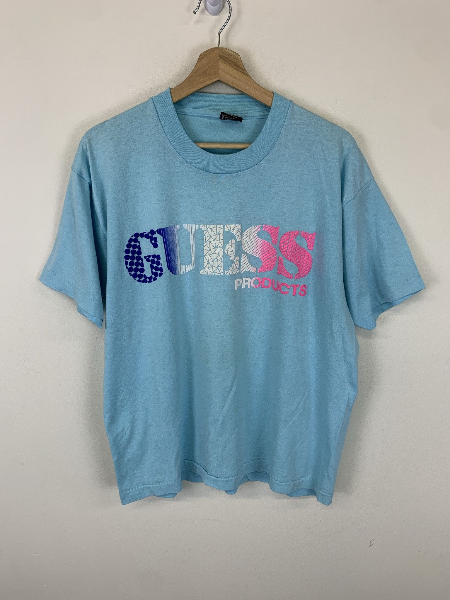 Vintage Vintage 1980s Guess Singlestitch Puffy Print Guess Tee Size XL Size US XL / EU 56 / 4 - 1 Thumbnail
