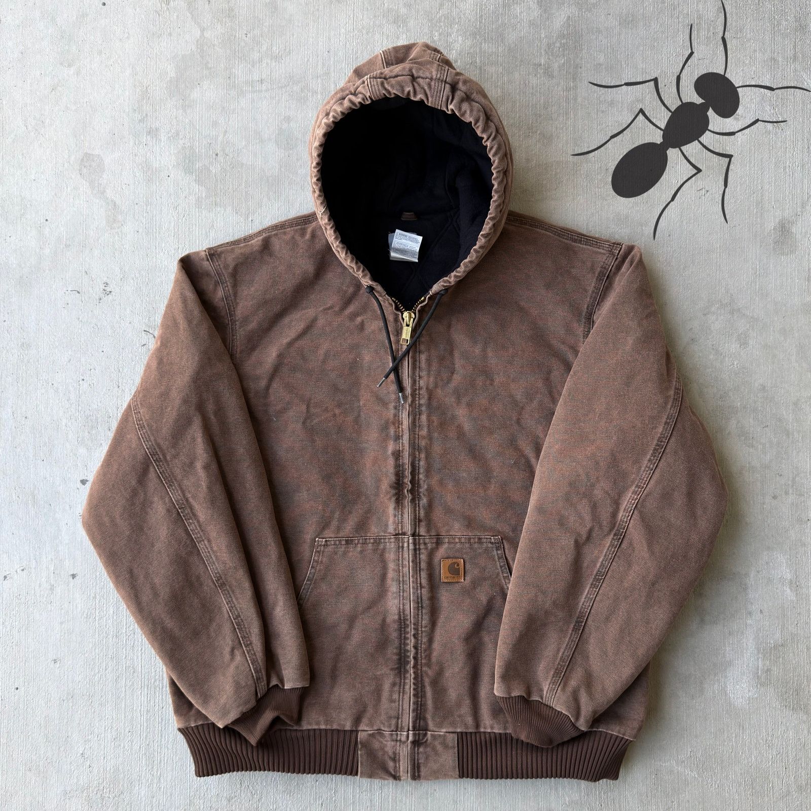 Carhartt × Vintage Carhartt J130 CHT brown hooded work wear jacket Size US XL / EU 56 / 4 - 1 Thumbnail