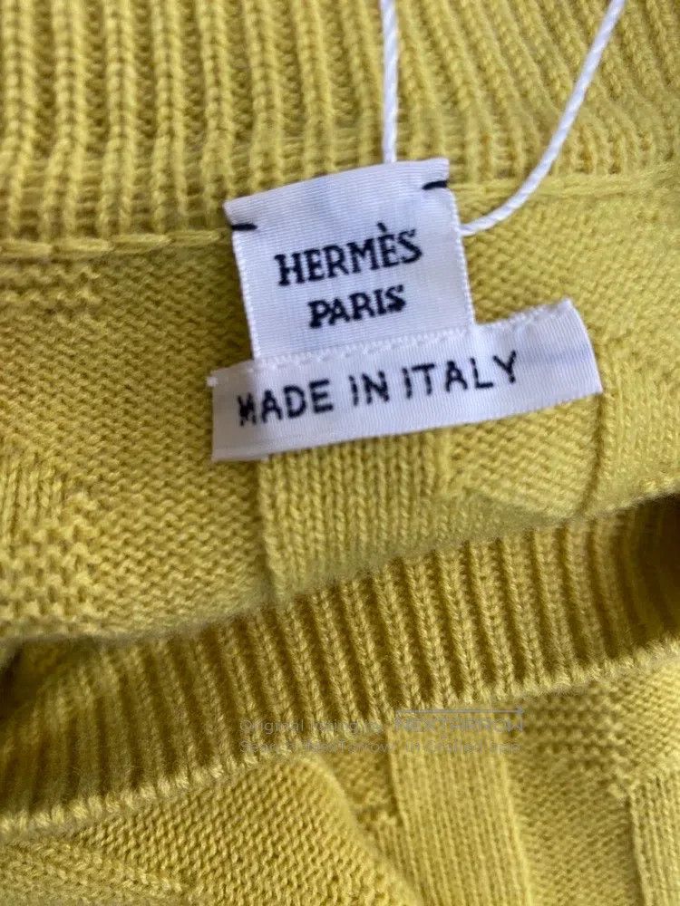 Hermes Hermes Yellow sweater Size XS / US 0-2 / IT 36-38 - 3 Thumbnail