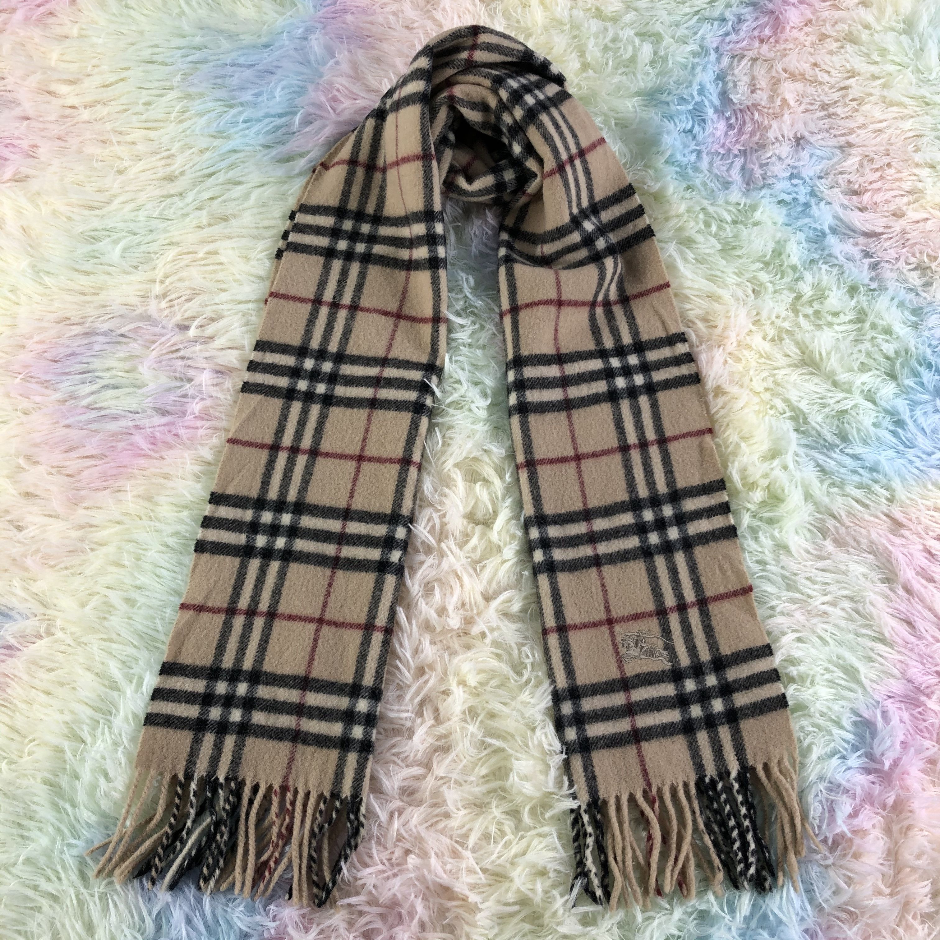 Burberry × Vintage Burberry Scarf / Muffler / Neckwear - KM49 Size ONE SIZE - 1 Thumbnail