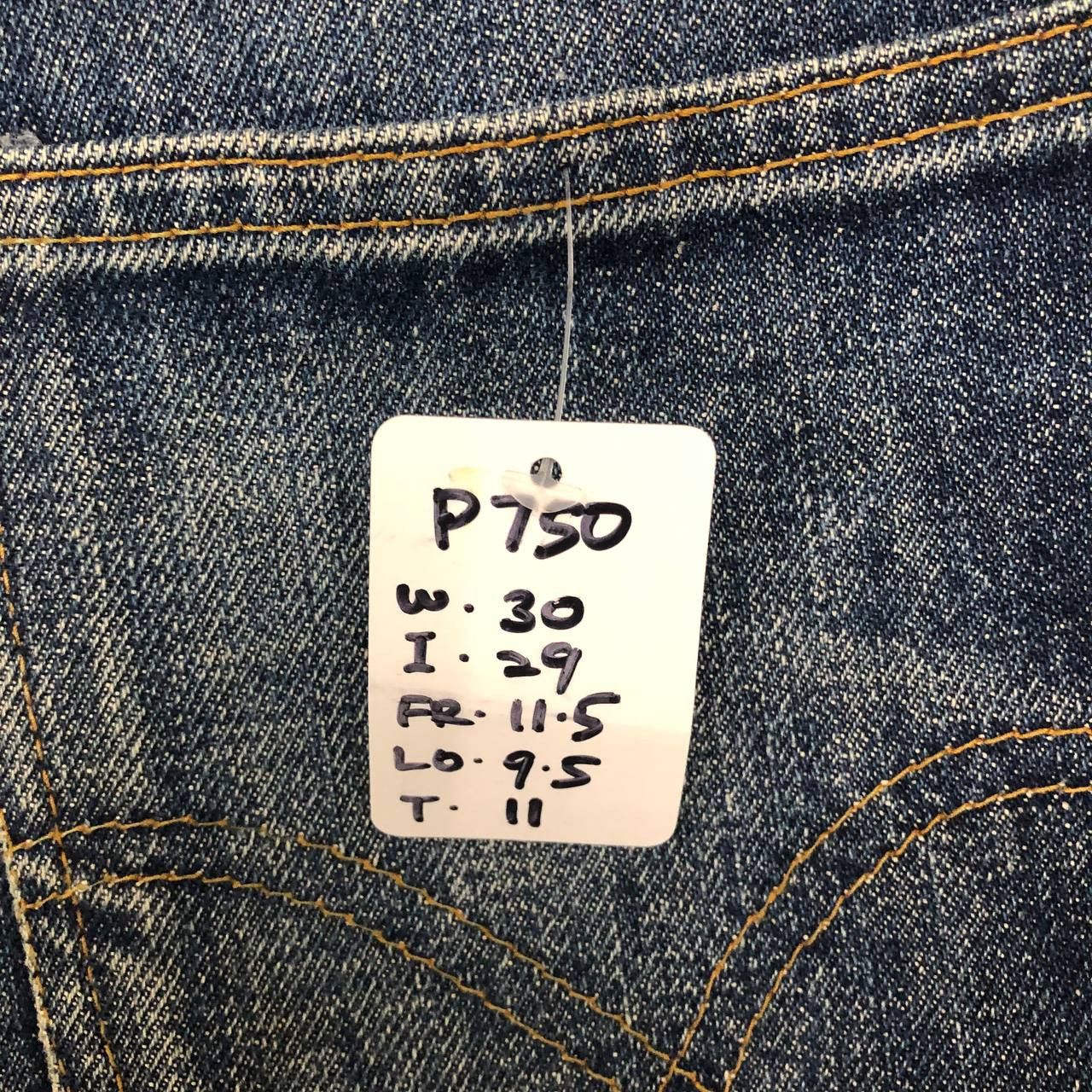 Levi's P750 VTG BIG E OREN TAG BUTTON NO 10 FLARED LEVI'S JEANS Size US 30 / EU 46 - 9 Thumbnail