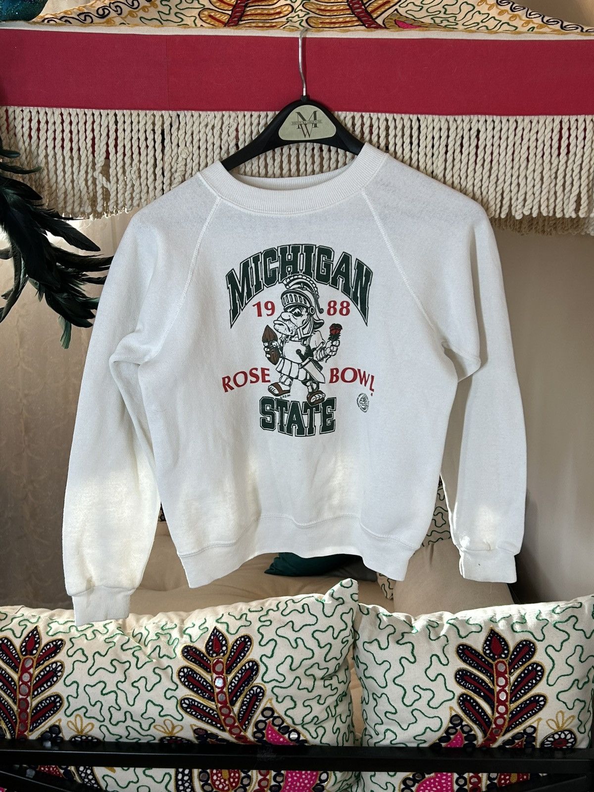 Vintage Vintage 1988 MSU Rose Bowl Sweatshirt Size XS / US 0-2 / IT 36-38 - 1 Thumbnail