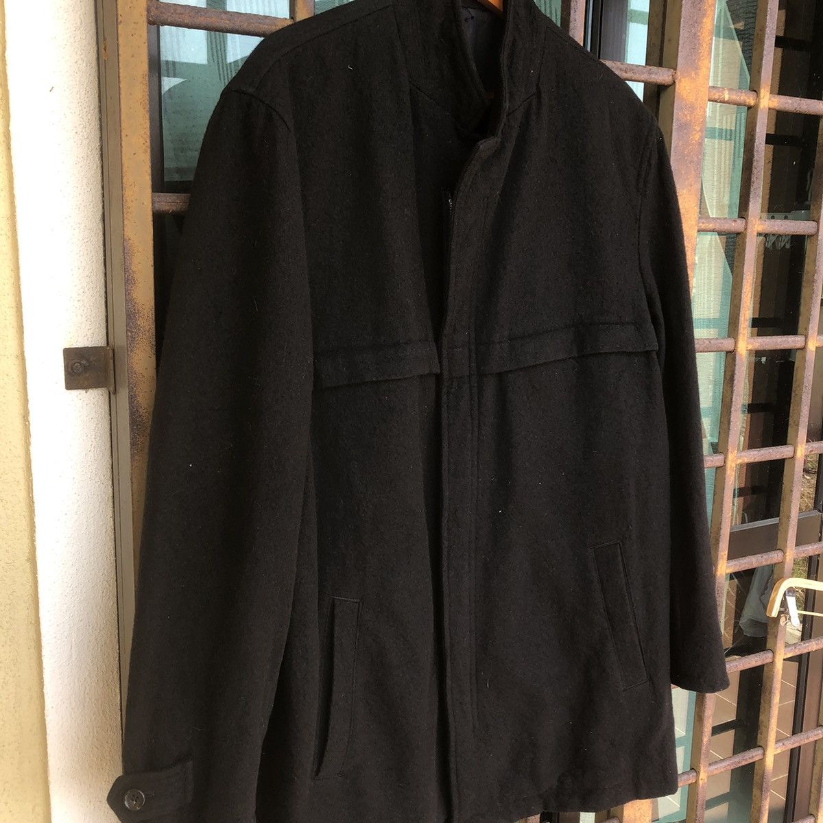 Comme des Garcons × Comme des Garcons Homme CDG Homme Wool Zipper Long Coat Jacket Size US M / EU 48-50 / 2 - 2 Thumbnail