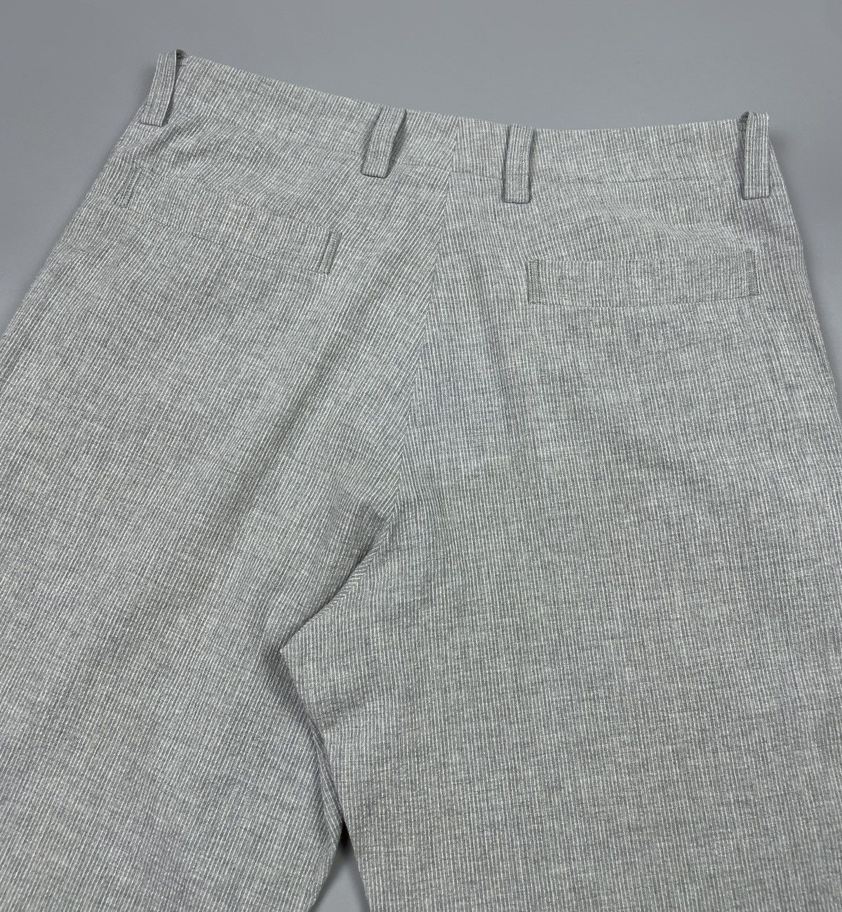 Issey Miyake Men’s AW91 ISSEY MIYAKE Seersucker Striped Grey Pants Size 3 Size US 30 / EU 46 - 5 Thumbnail