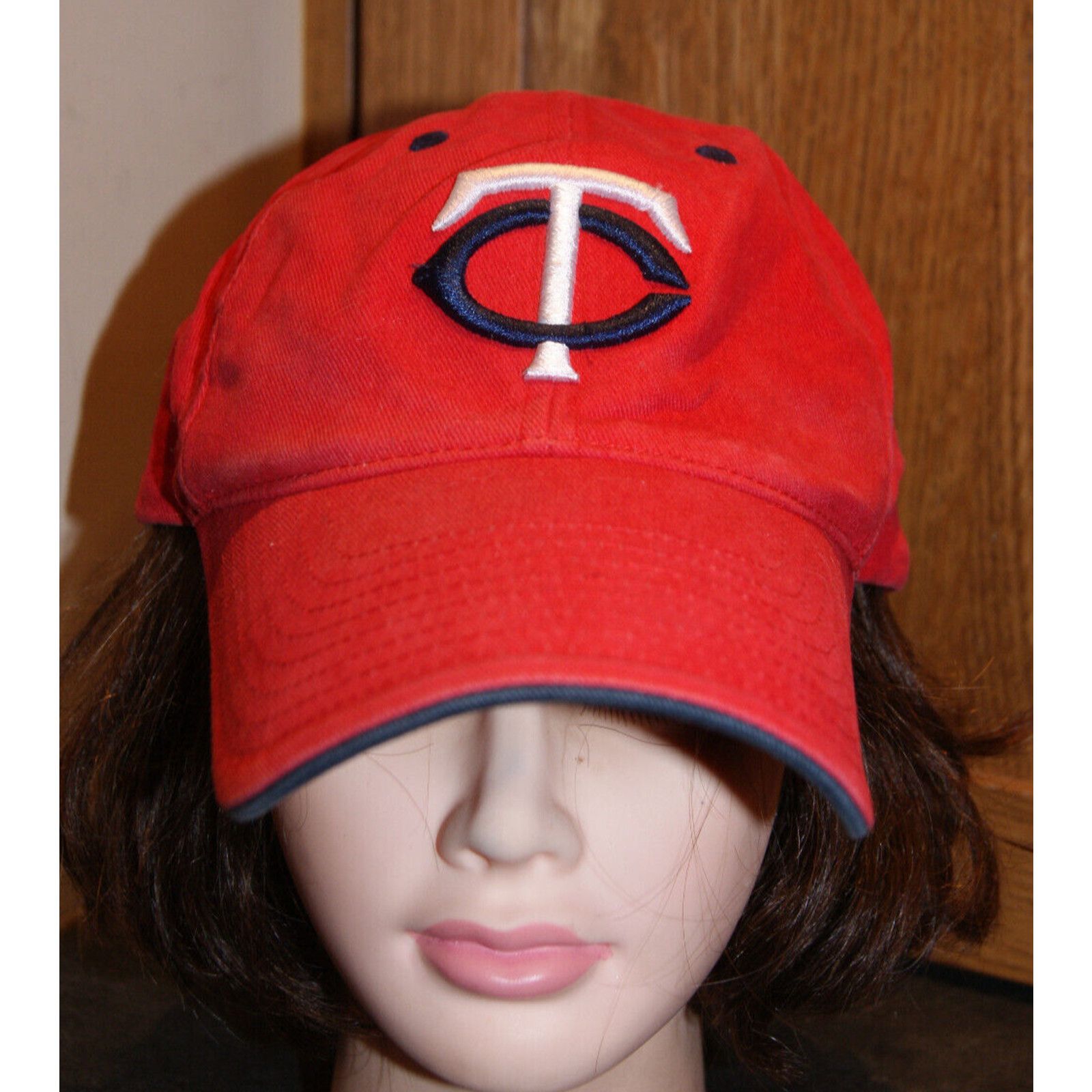MLB Vintage 90s Minnesota Twins Red Hat Cap Casual Fit Red Size ONE SIZE - 2 Thumbnail