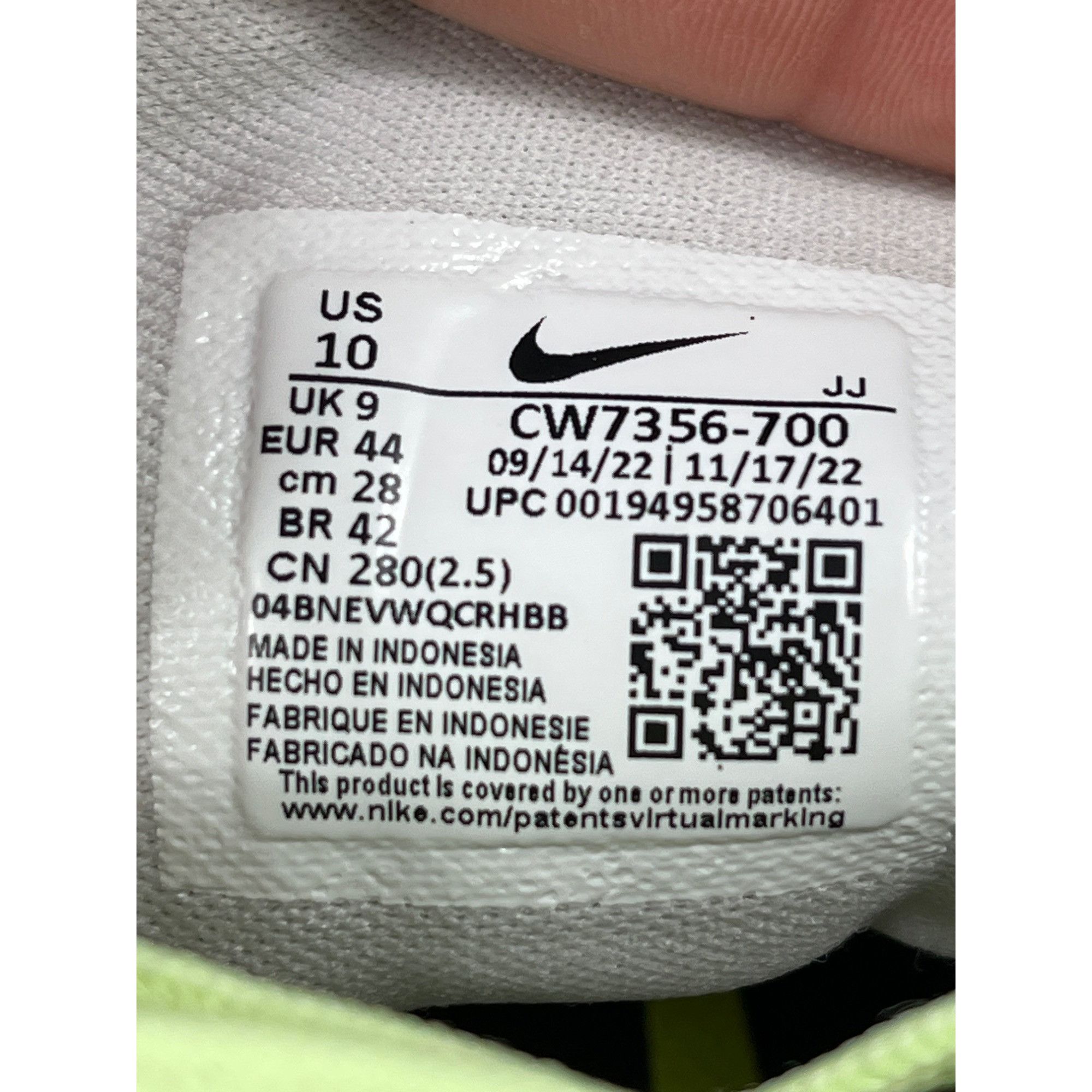 Nike Nike Mens AIR Zoom Pegasus Running Shoes Size 10 SKU 7405 Size US 10 / EU 43 - 9 Thumbnail