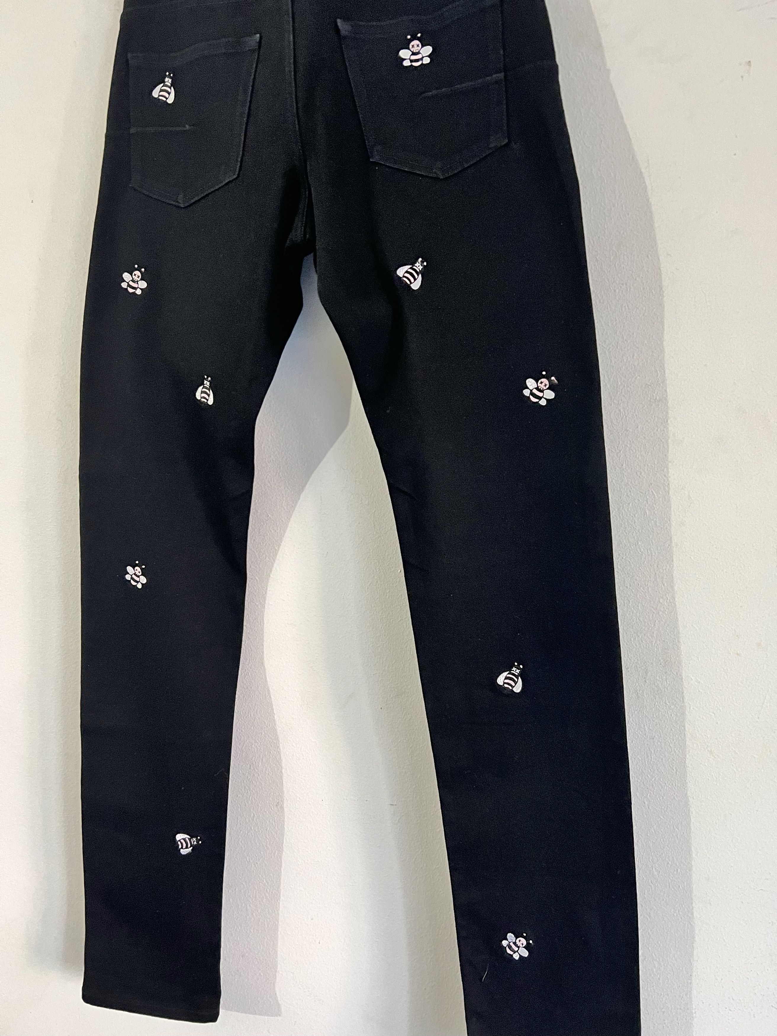 Dior × Kaws Kim Jones Dior X Kaws Bee Embroidered Denim Jeans Size US 34 / EU 50 - 5 Thumbnail