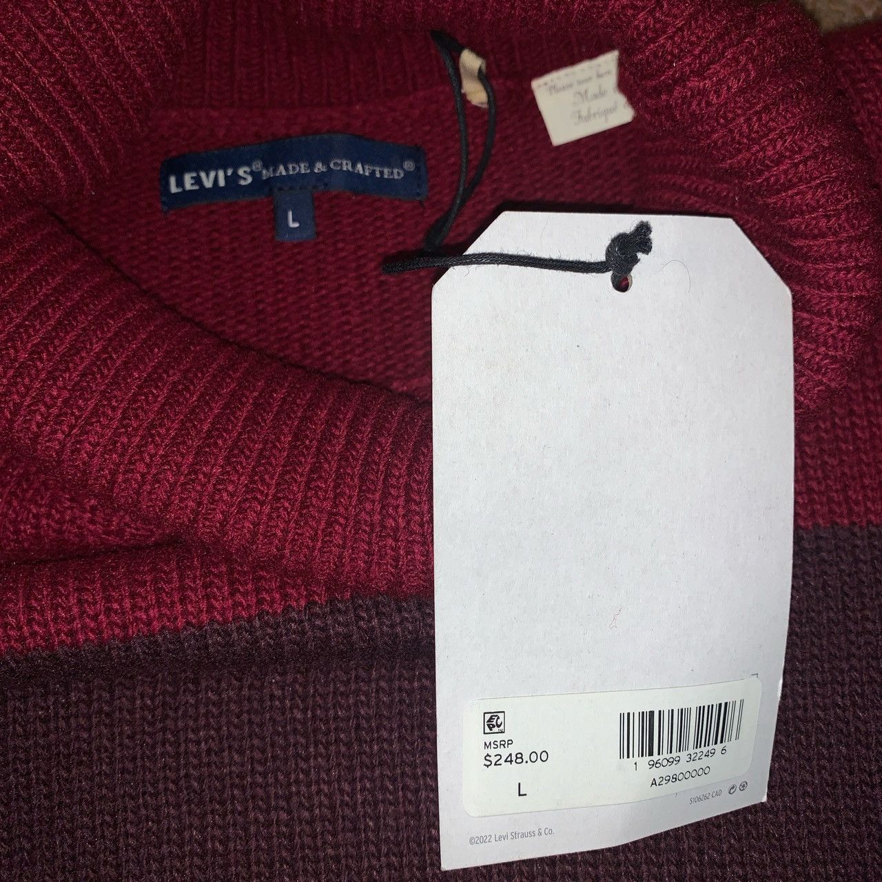 Levi's × Levi's Made & Crafted × Levi's Vintage Clothing LEVI'S MADE & CRAFTED FLARED SWEATER OVERSIZED TURTLE NECK Size US L / EU 52-54 / 3 - 6 Thumbnail