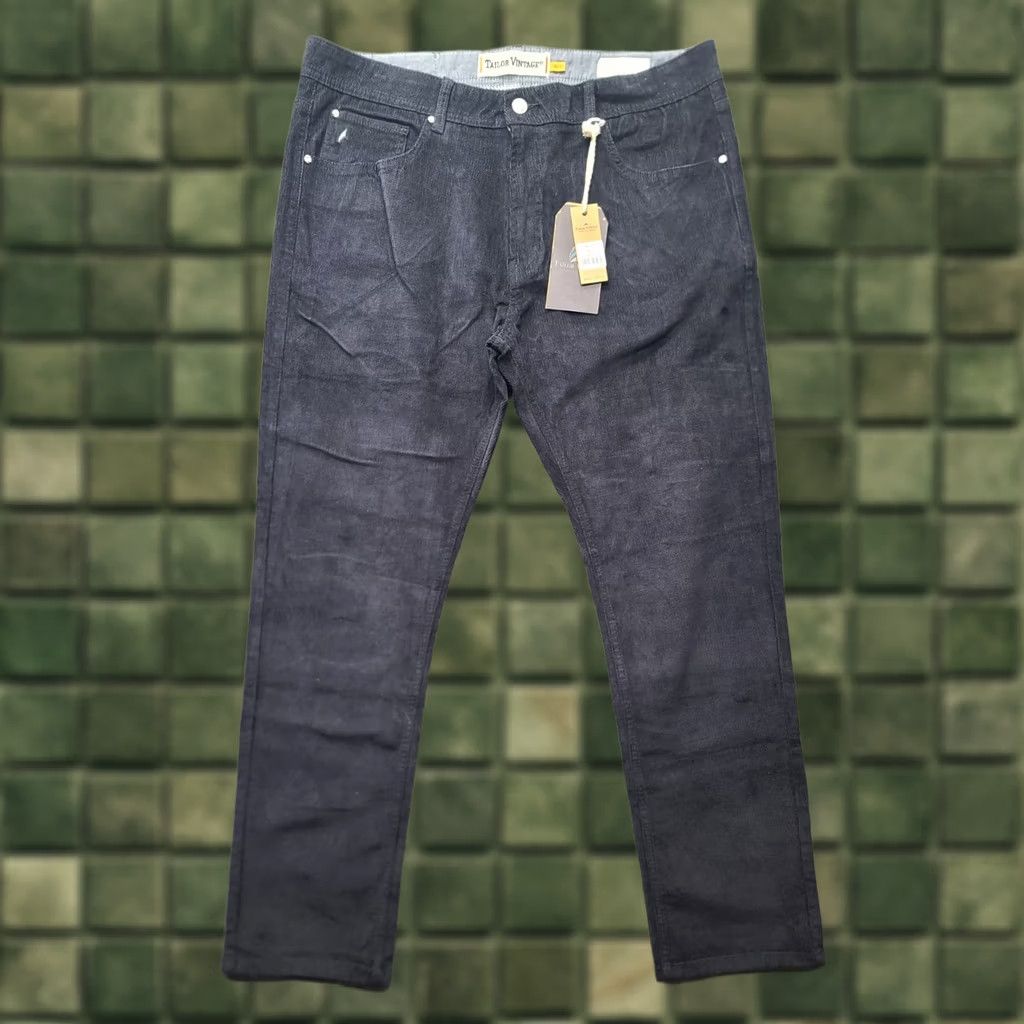 Vintage Tailor Vintage Canaan Slim Fit Pants Mens 36x30 Straight Leg Stretch Blue 5-Pocket Chino Trousers Holiday City Mens Size US 36 / EU 52 - 1 Thumbnail