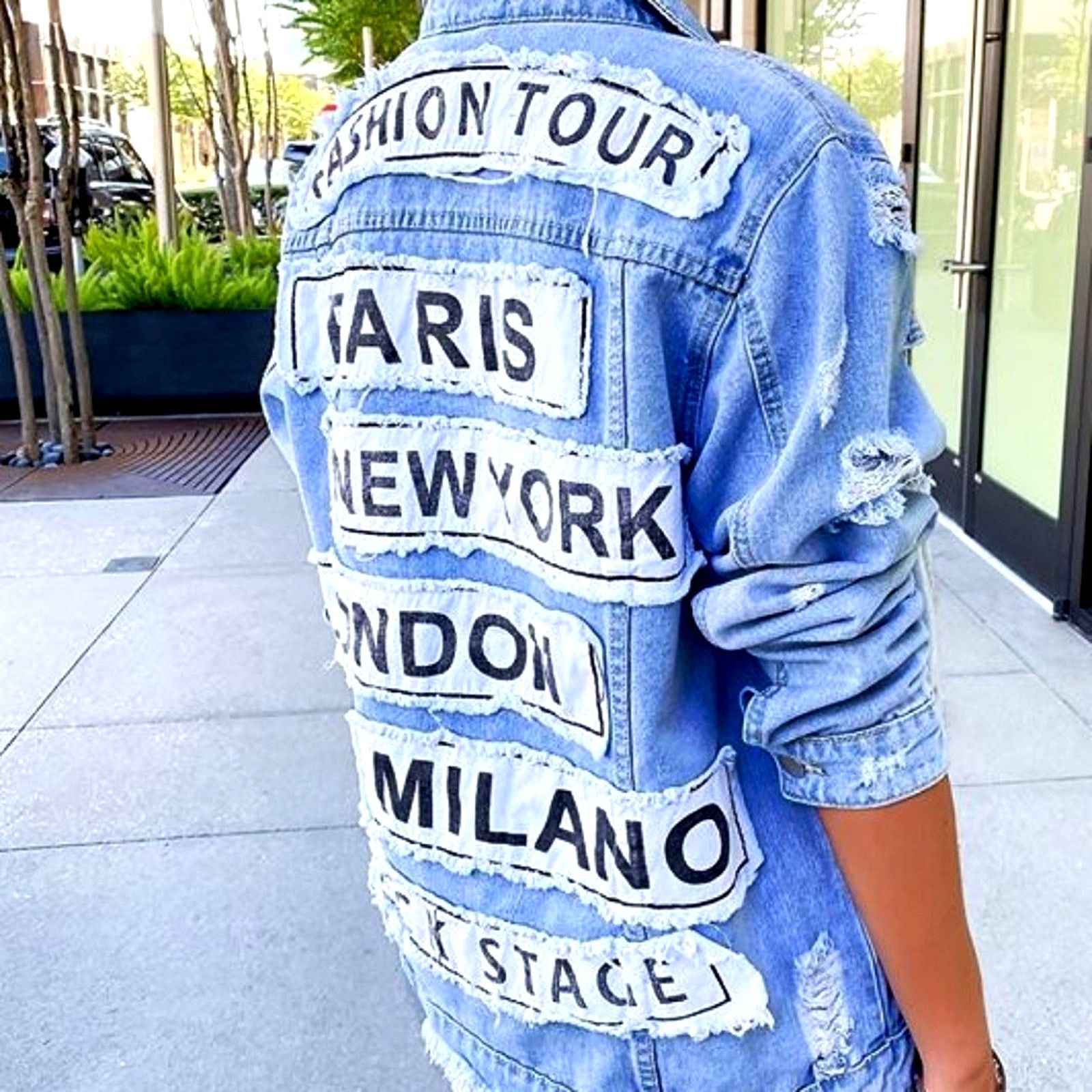 Other Fashion Tour Long Sleeve Denim Jacket Light Blue XL (14-16) Size XL / US 12-14 / IT 48-50 - 4 Thumbnail